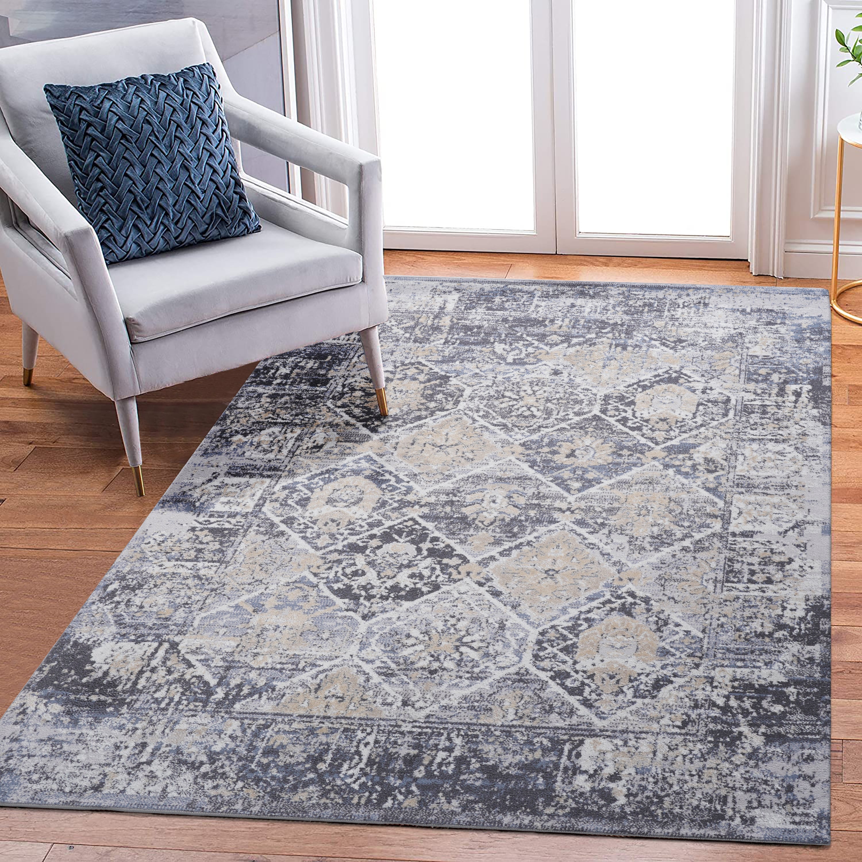 NAAR PAYAS Traditional Non-Shedding and Stain Resistant Area Rug