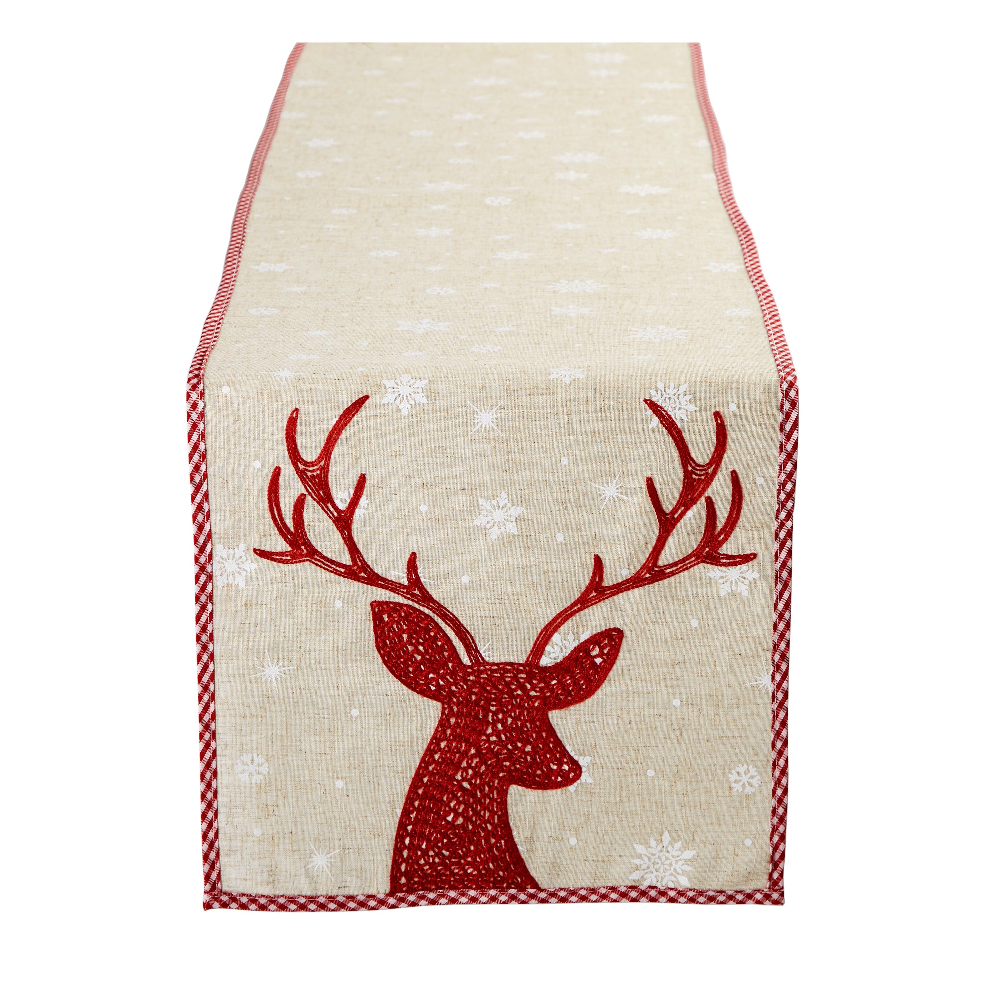 DII Christmas Embellished Table Runner