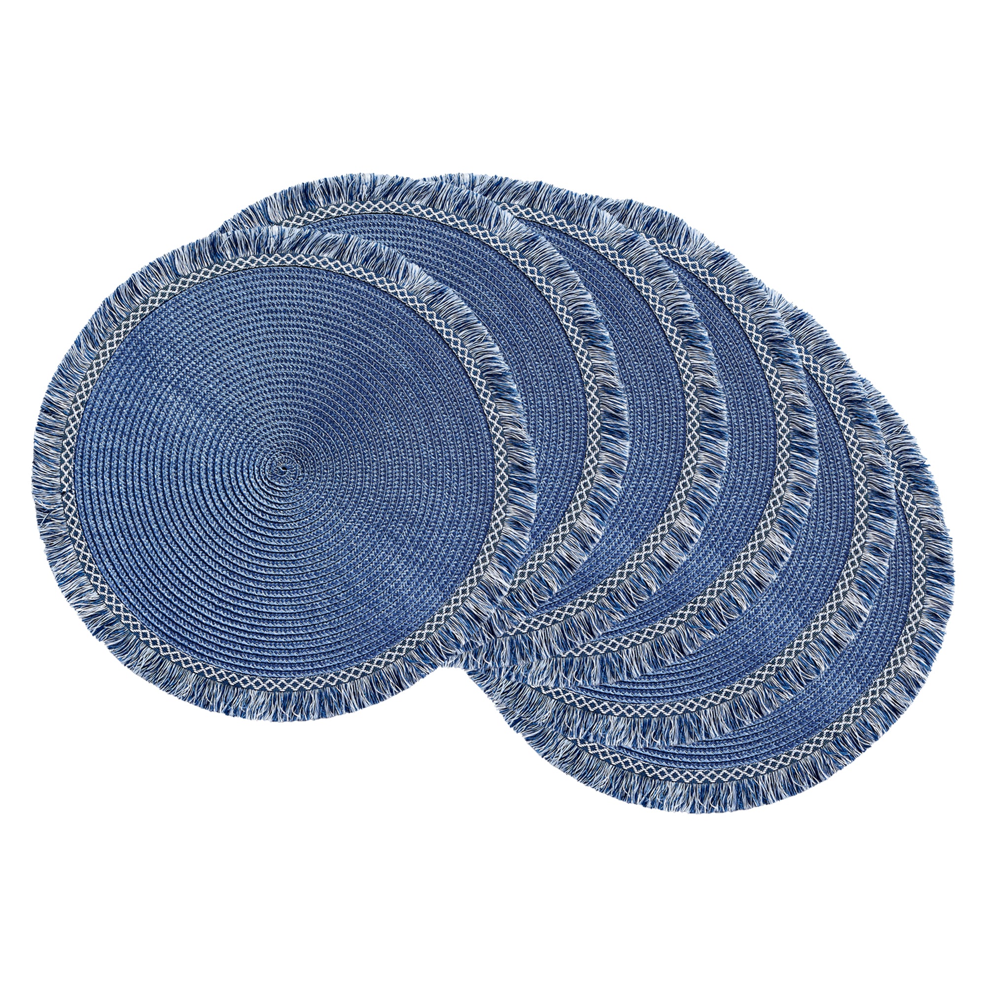 DII Fringe Placemat Set 6 Piece