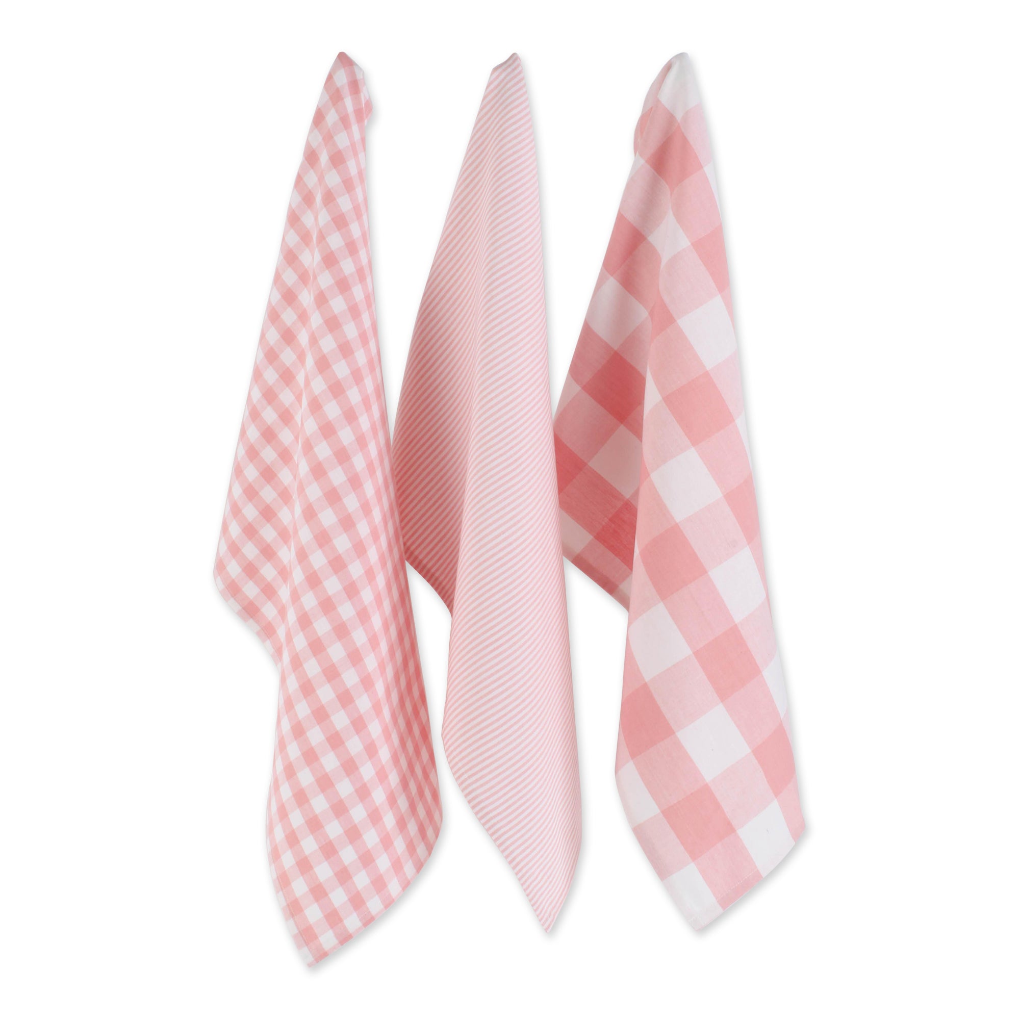 DII Dishtowel Set Gingham/Buffalo Check 3 Piece