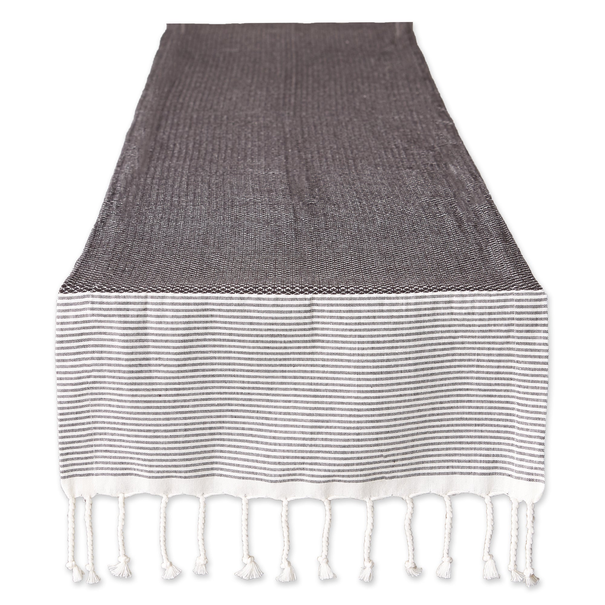 DII Dobby Fringed Table Runner