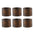 DII Wooden Napkin Ring Set 6 Piece