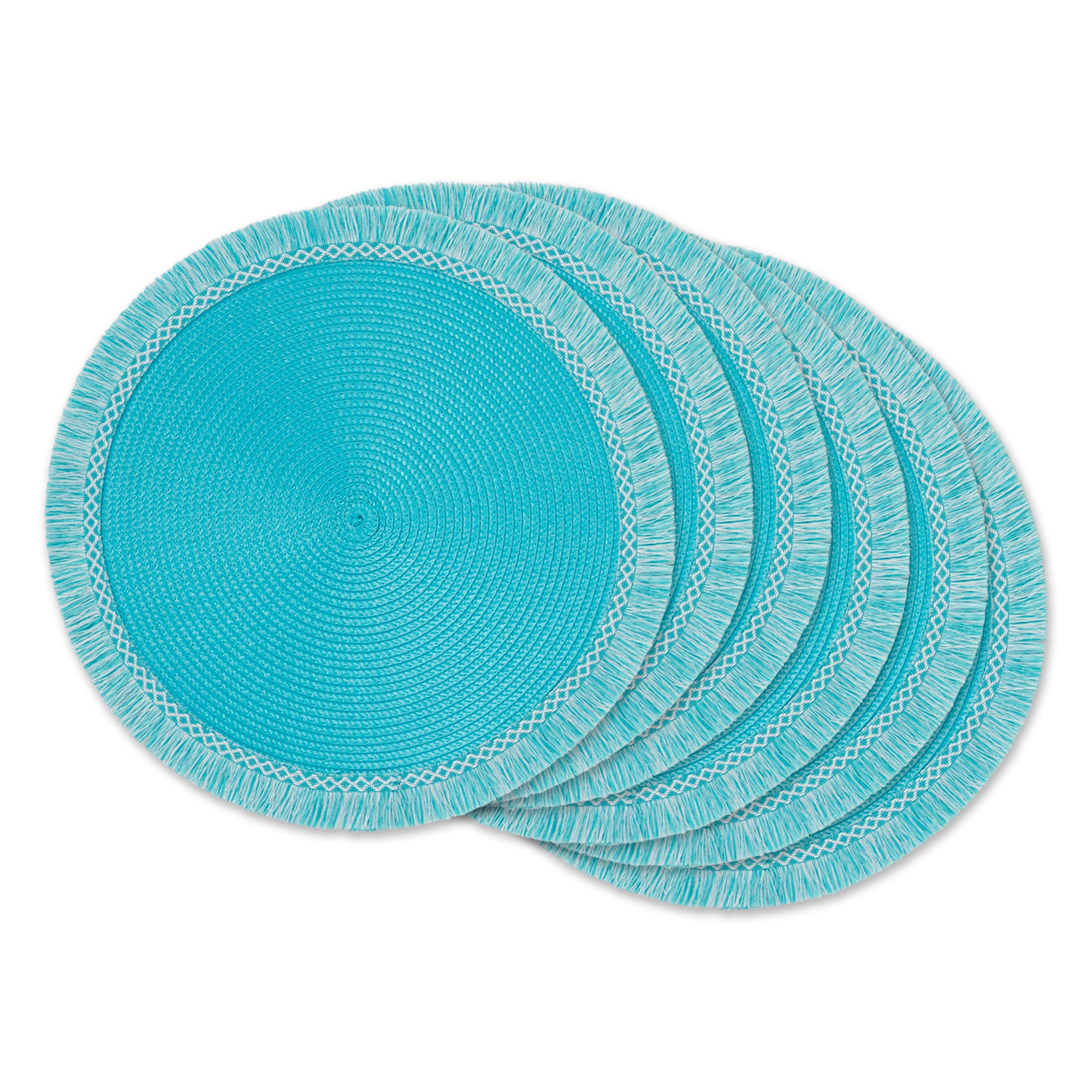 DII Fringe Placemat Set 6 Piece