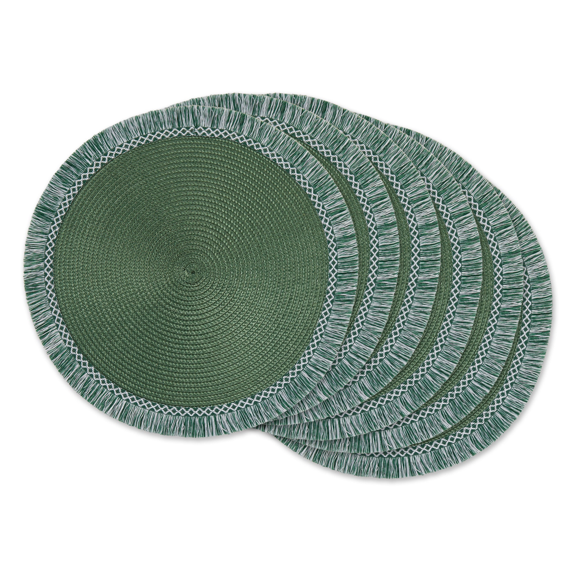 DII Fringe Placemat Set 6 Piece