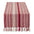 Dii braided stripe jacquard fringe table runner