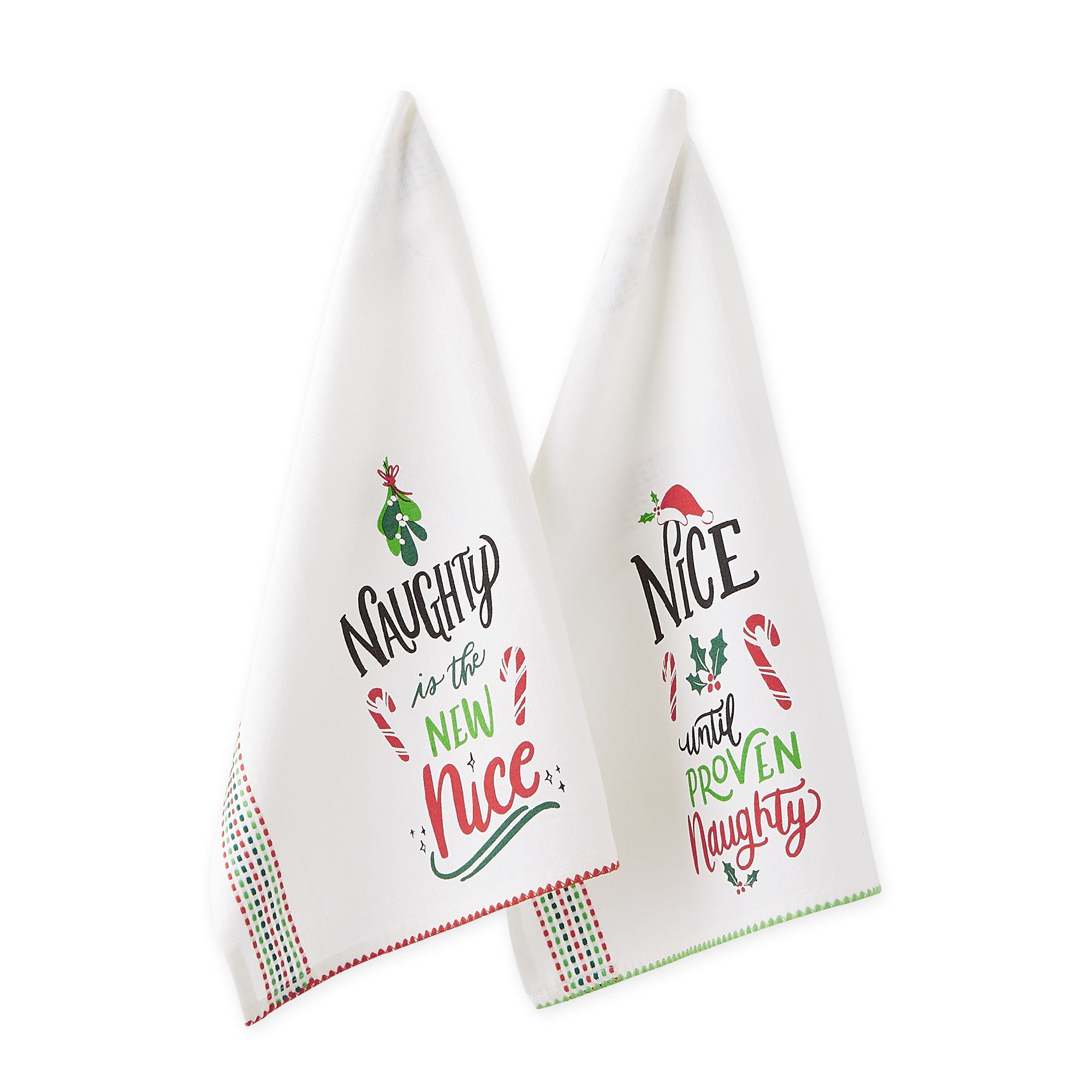 DII Christmas Printed Dishtowel Set 2 Piece