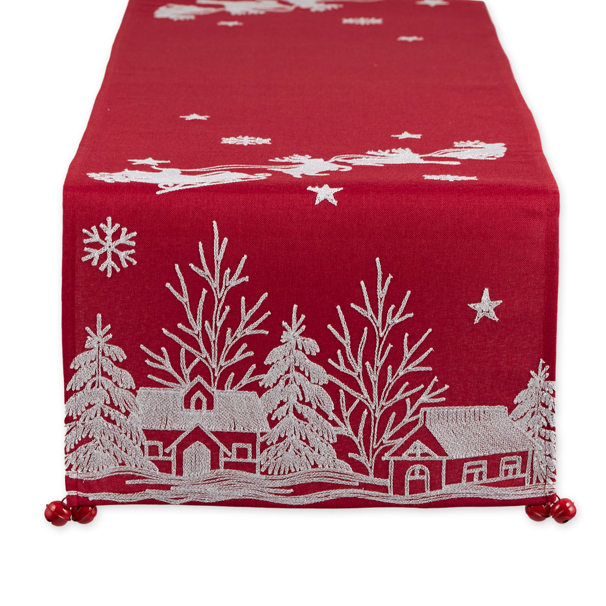 DII Christmas Embellished Table Runner