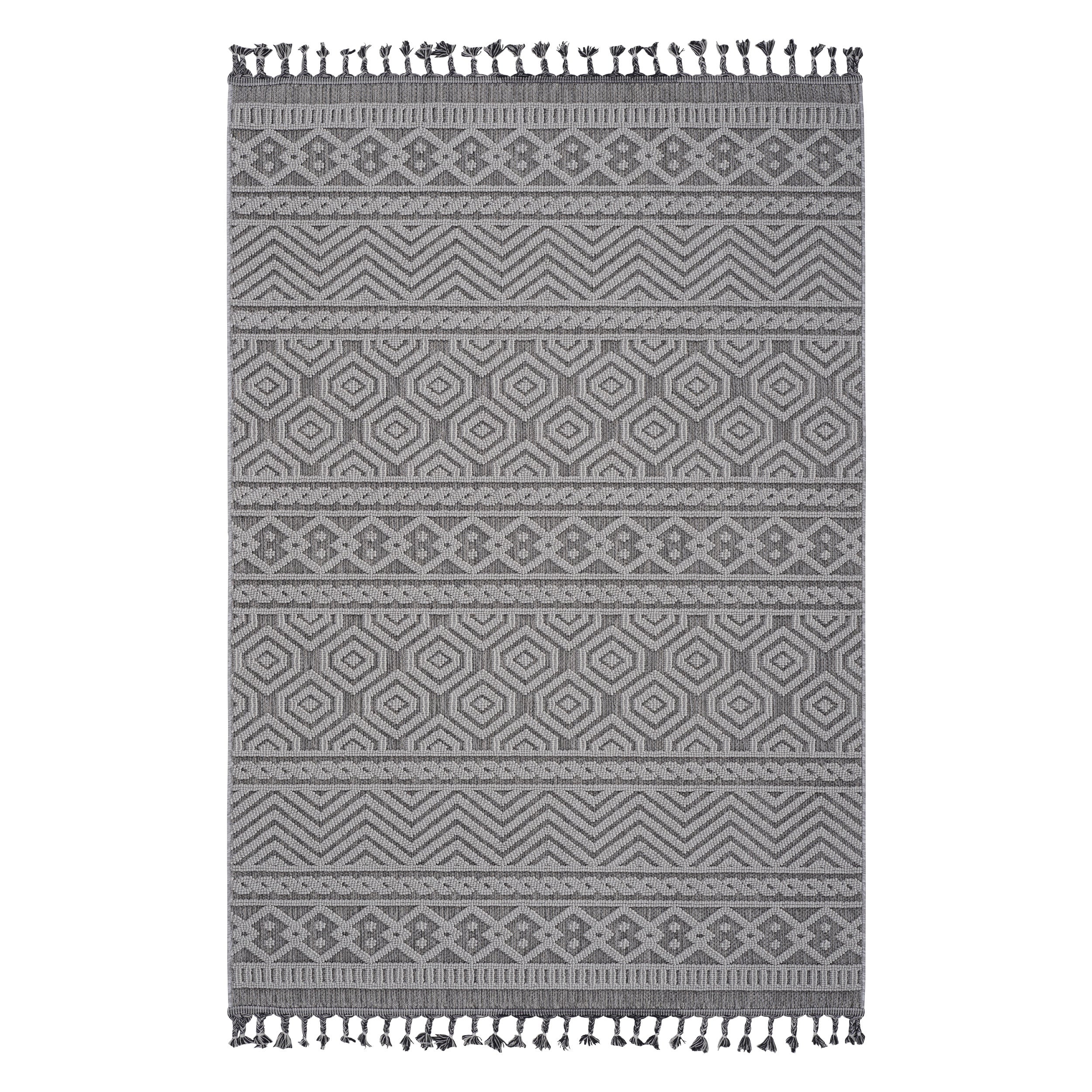 NAAR Guros Collection Geometric Indoor/Outdoor Area Rug