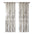 Burnout Printed Curtain Panel Pair (2 Pcs Window Panels)