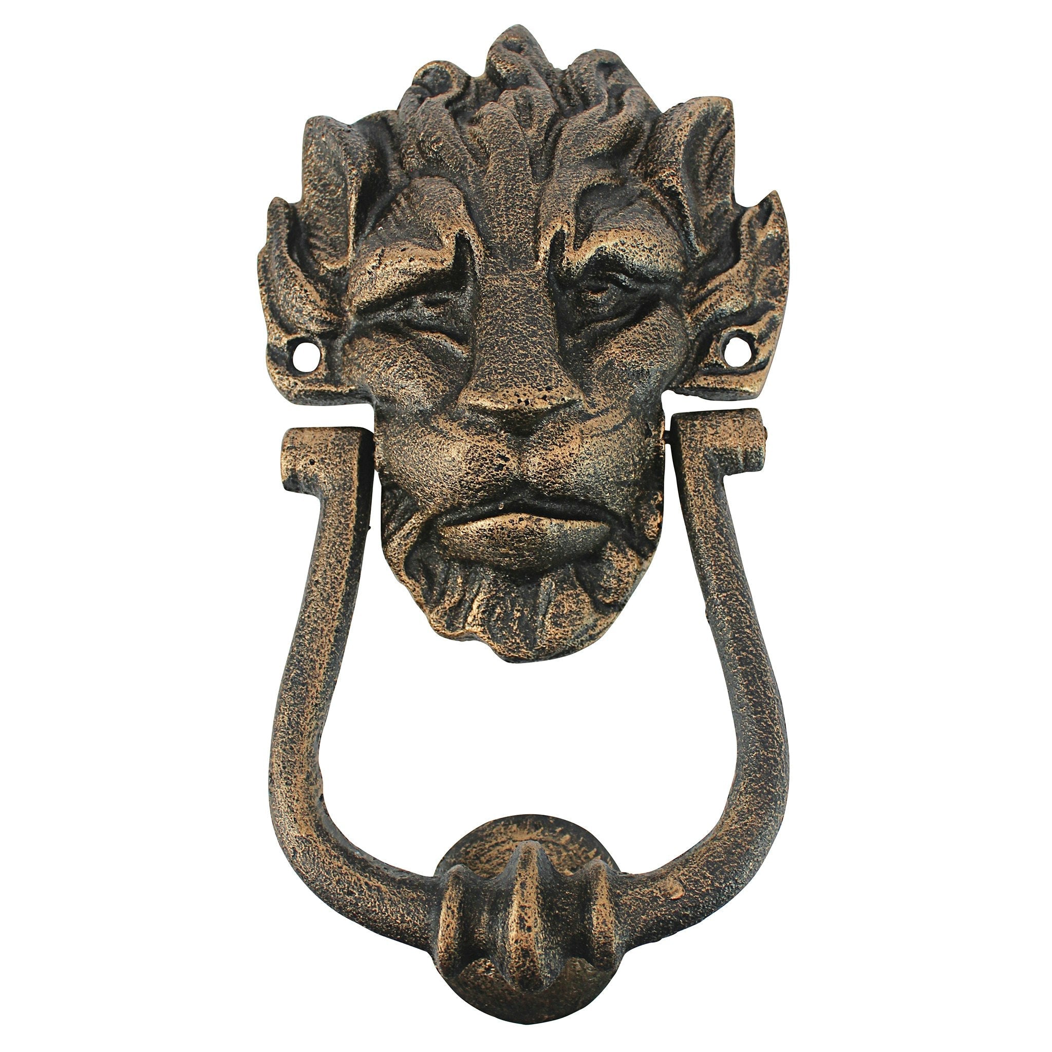 10 Downing Street Lion Authentic Foundry Iron Door Knocker - Tuesday Morning - Outdoor Wall Decor