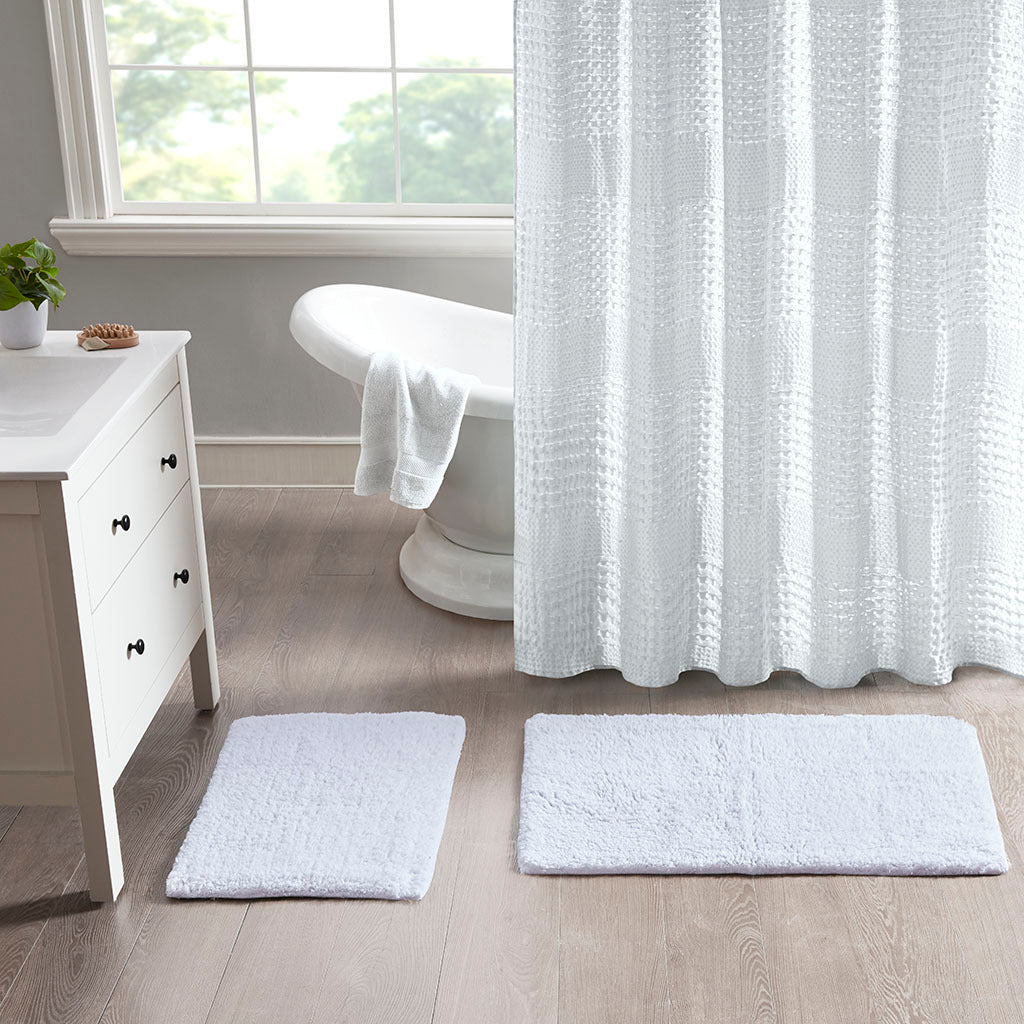 100% Cotton Solid Tufted 2 Piece Bath Rug Set - Tuesday Morning - Window Curtains & Drapes