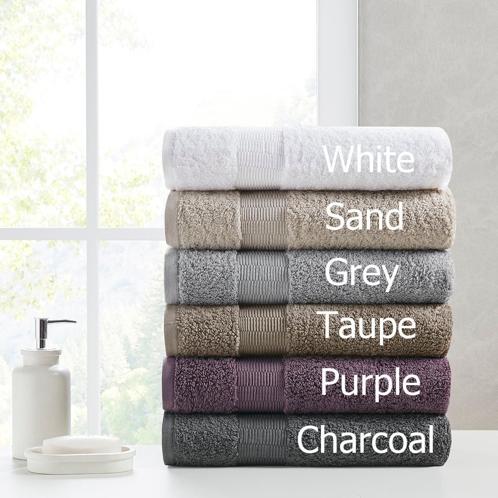 100% Egyptian Cotton 6 Piece Towel Set - Tuesday Morning - Bath Towels