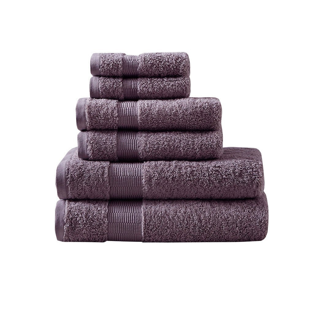 100% Egyptian Cotton 6 Piece Towel Set - Tuesday Morning - Bath Towels