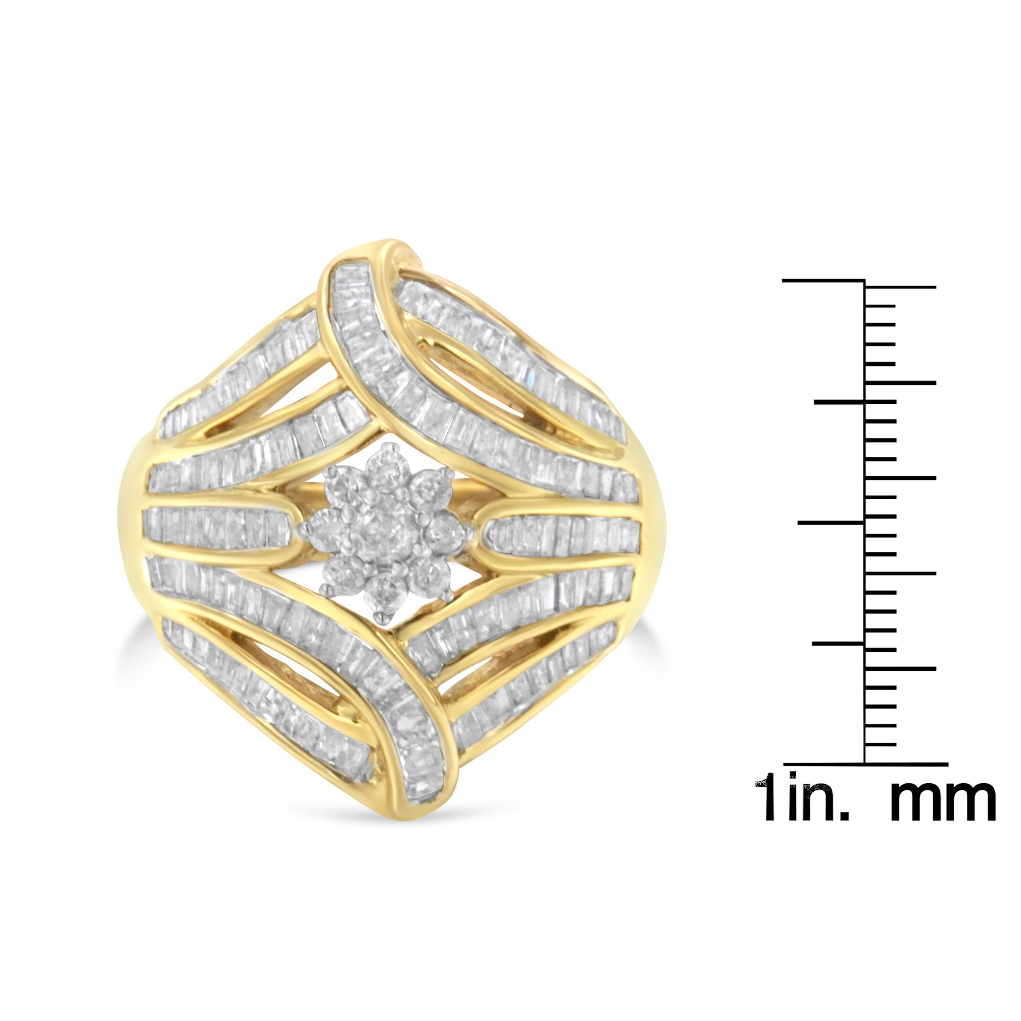 10K Yellow Gold Diamond Ring (1 Cttw, I - J Color, I2 - I3 Clarity) - Tuesday Morning - Rings