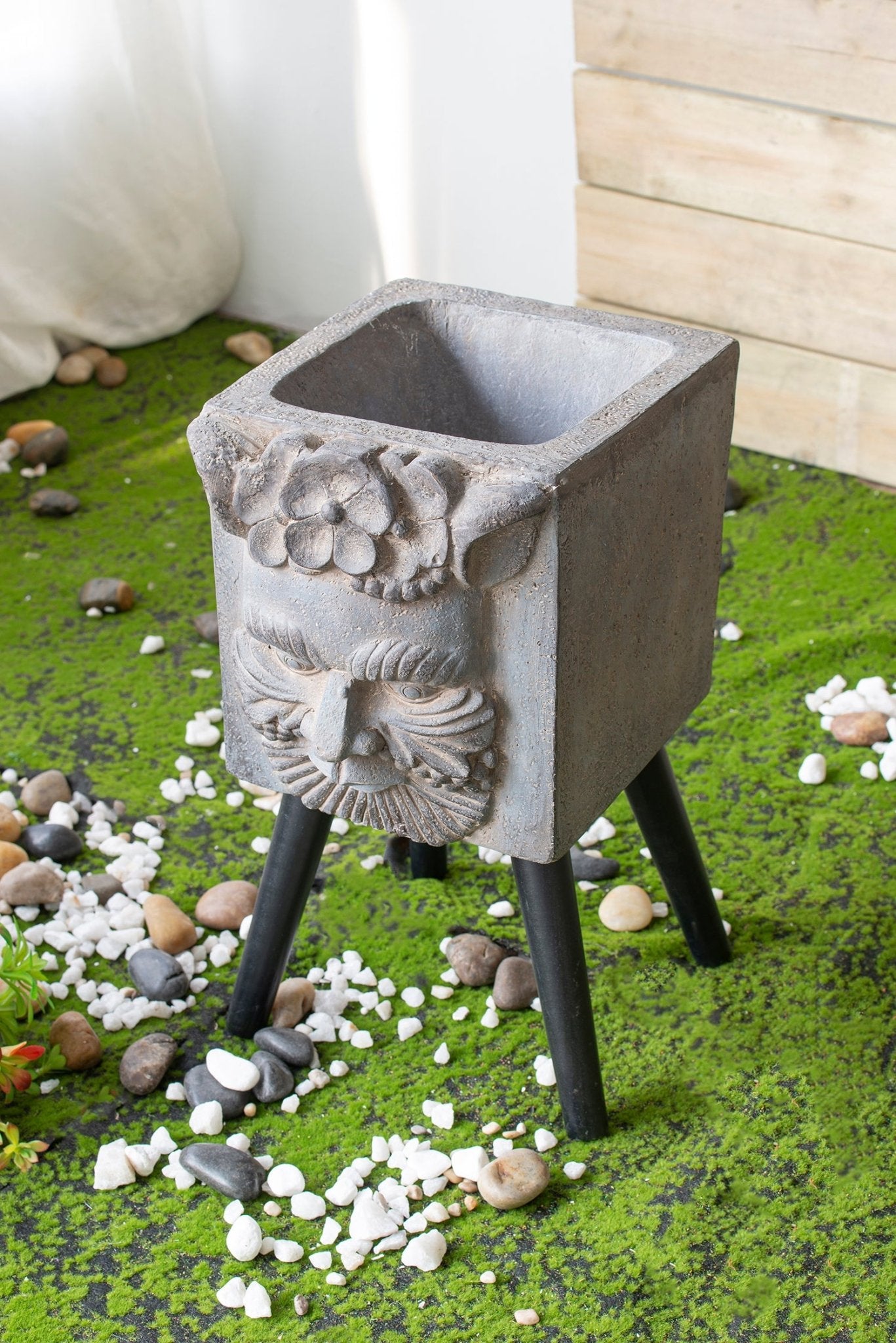 11 x 13 x 22 Greek God Statue Planter with Legs - Tuesday Morning - Pots & Planters