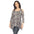 White Mark Women's Snake Print Cold Shoulder Tunic (4 Colors Available)