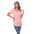 White Mark Women's Crisscross Cutout Short Sleeve Top (6 Colors Available)