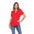 White Mark Women's Keyhole Neck Cutout Short Sleeve Top (7 Colors Available)