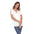 White Mark Women's Keyhole Neck Cutout Short Sleeve Top (7 Colors Available)