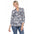 White Mark Women's Pleated Long Sleeve Floral Print Blouse (5 Colors Available)