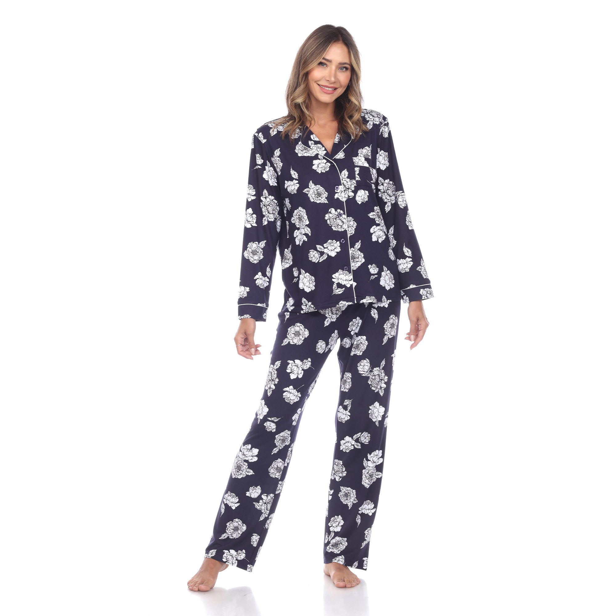 Women's Long Sleeve Floral Pajama Set