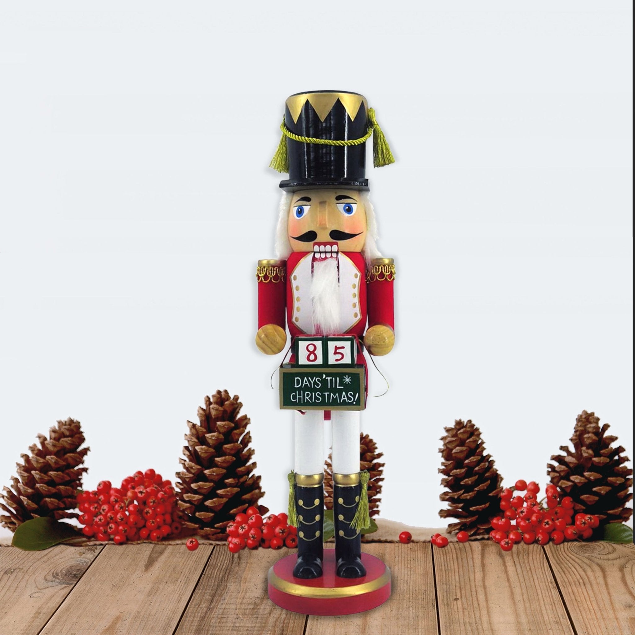 14 - inch Wooden Nutcrackers Christmas Decoration Figures (Advent Calendar) - Tuesday Morning - Decorative Objects