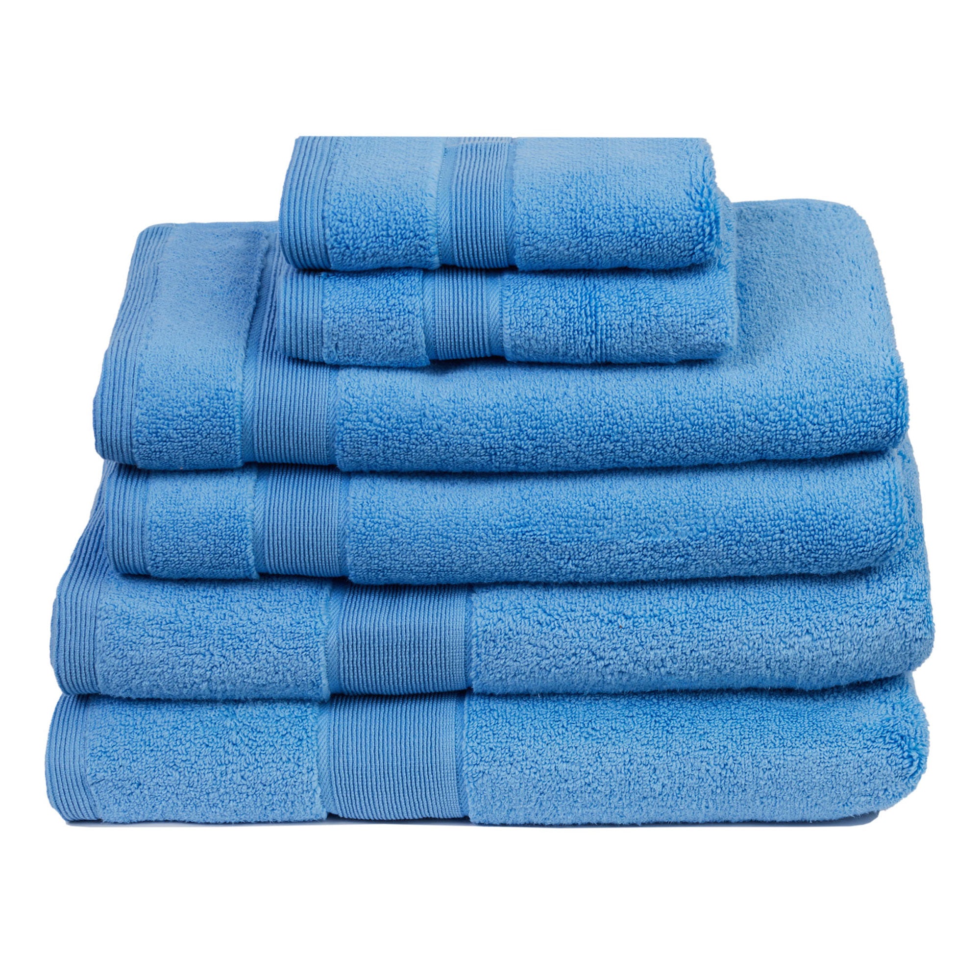 Signature 6-Piece 100% Cotton Bath Towel Set