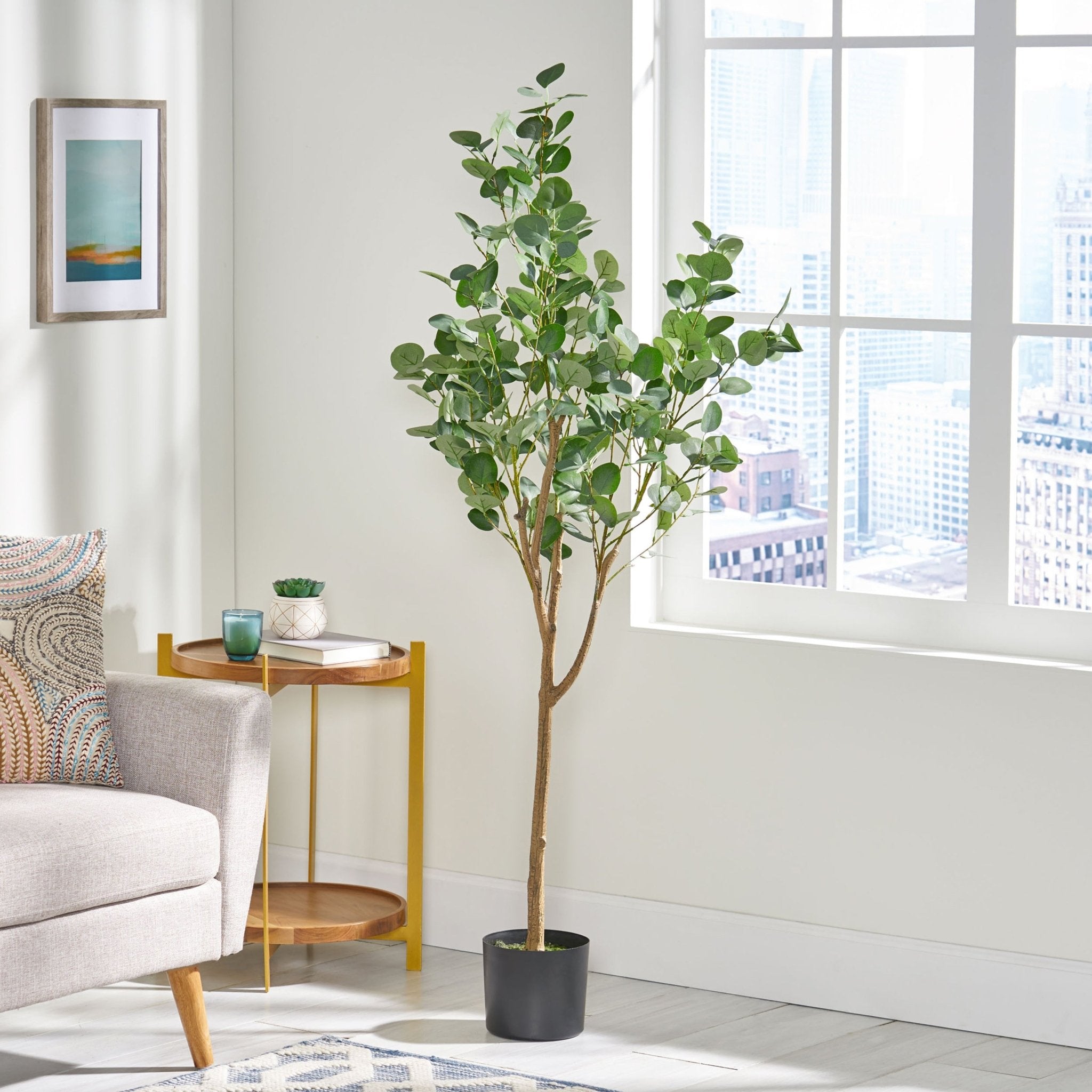 150CM ARTIFICIAL EUCALYPTUS TREE - Tuesday Morning - Faux Trees