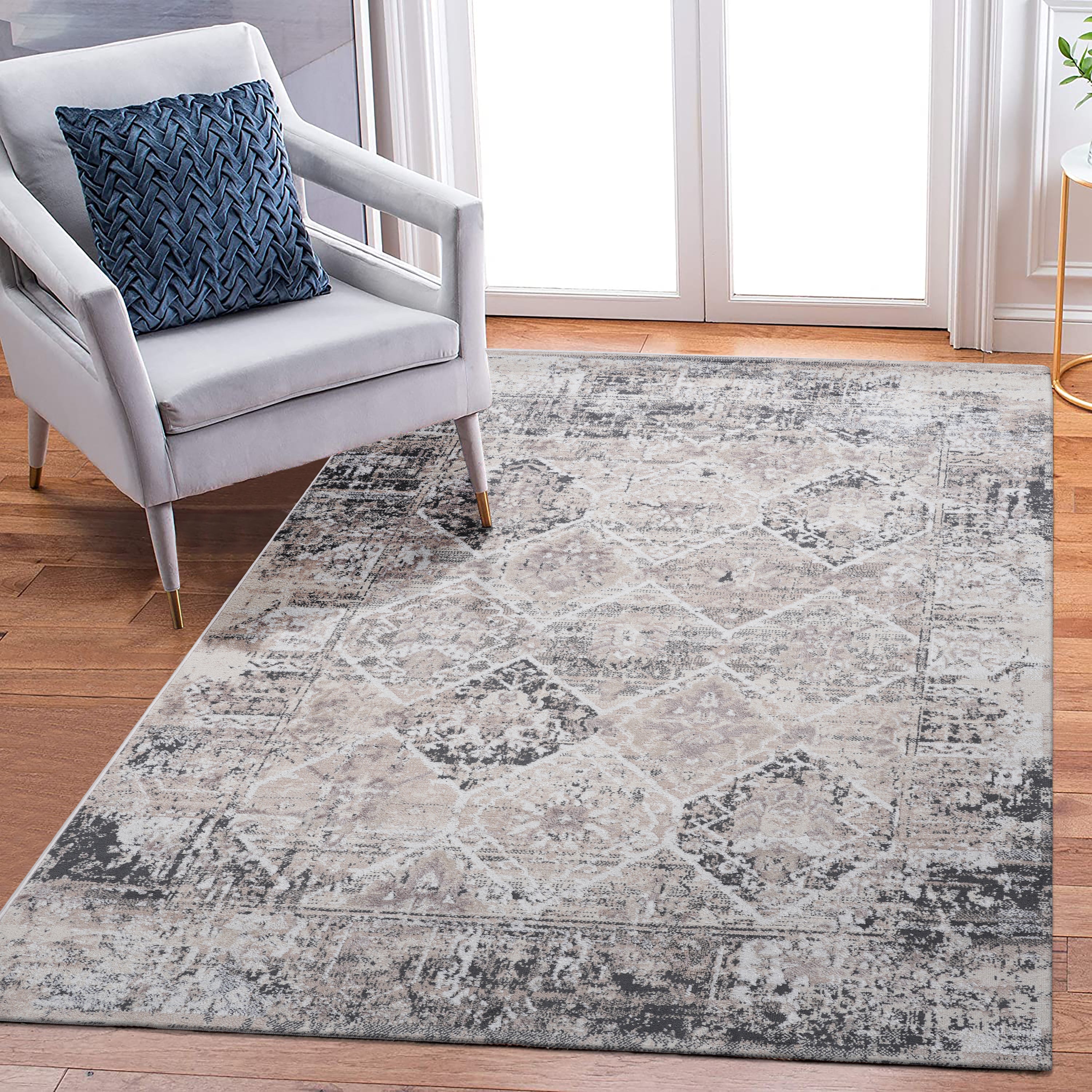 NAAR PAYAS Traditional Non-Shedding and Stain Resistant Area Rug