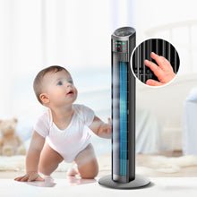 16 - Inch Stand Fan with Remote Control - Adjustable Height, 3 Speeds, 45 Degree Oscillation, and Timer - Tuesday Morning - Fan & Air Conditioners