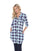 White Mark Women's Piper Stretchy Plaid Tunic ( 8 Colors Available)