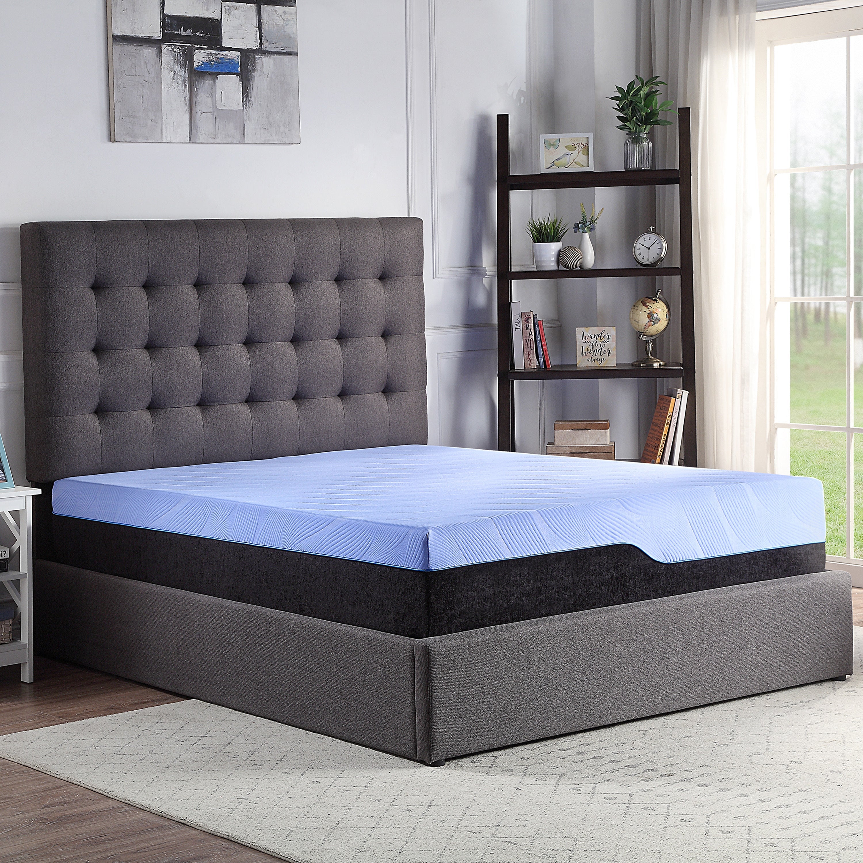 Bridgevine Home 12 inch Refresh Hybrid Cooling Fast Responding Latex Foam and Coil Adult Mattress