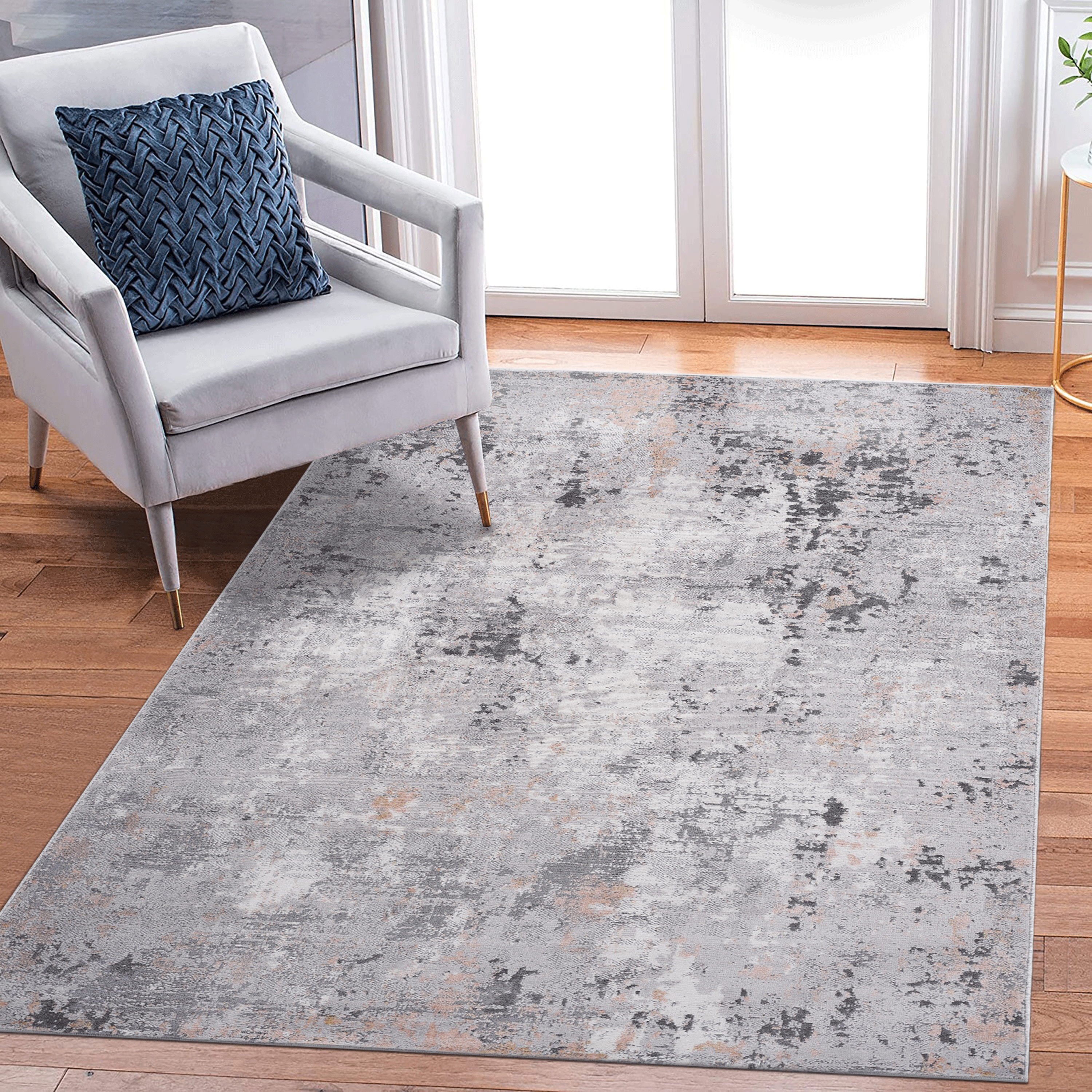 NAAR MARFI Collection Abstract Non-Shedding and Stain Resistant Area Rug