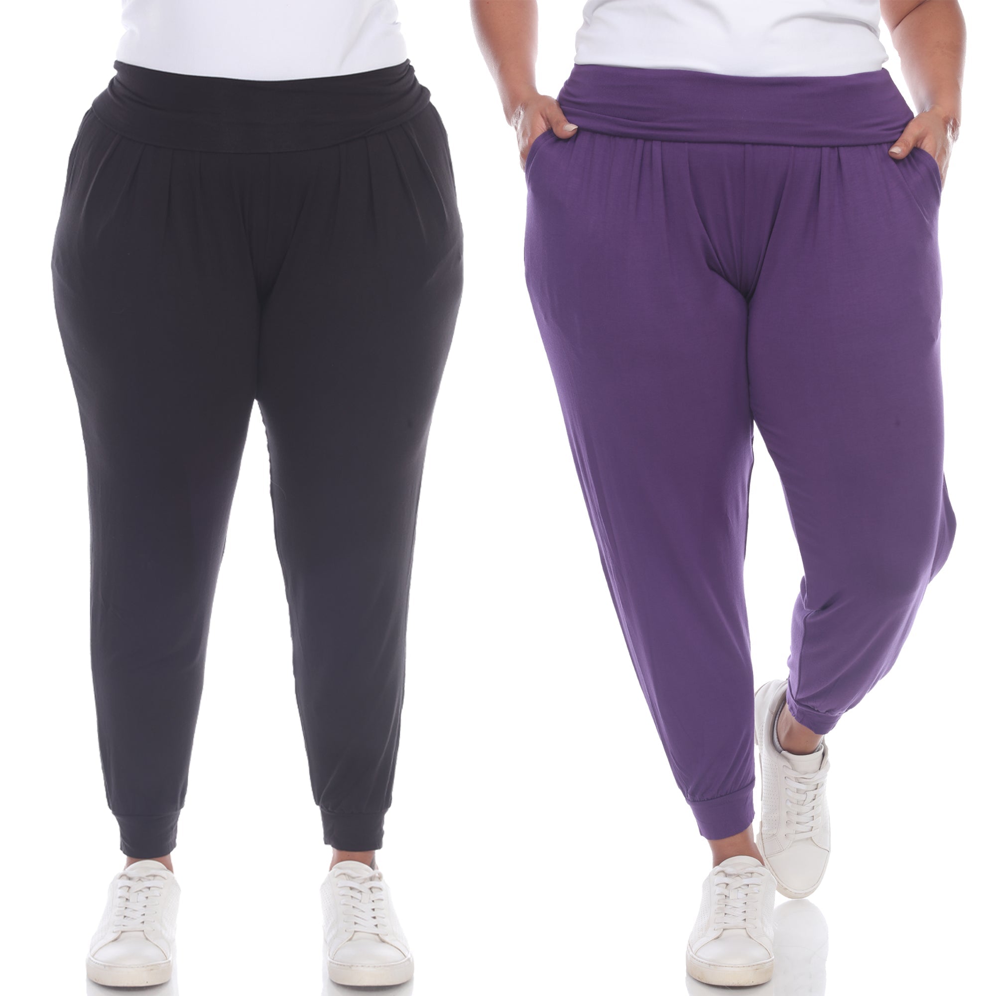 2 Pack Harem Pants - Plus - Tuesday Morning - Pants