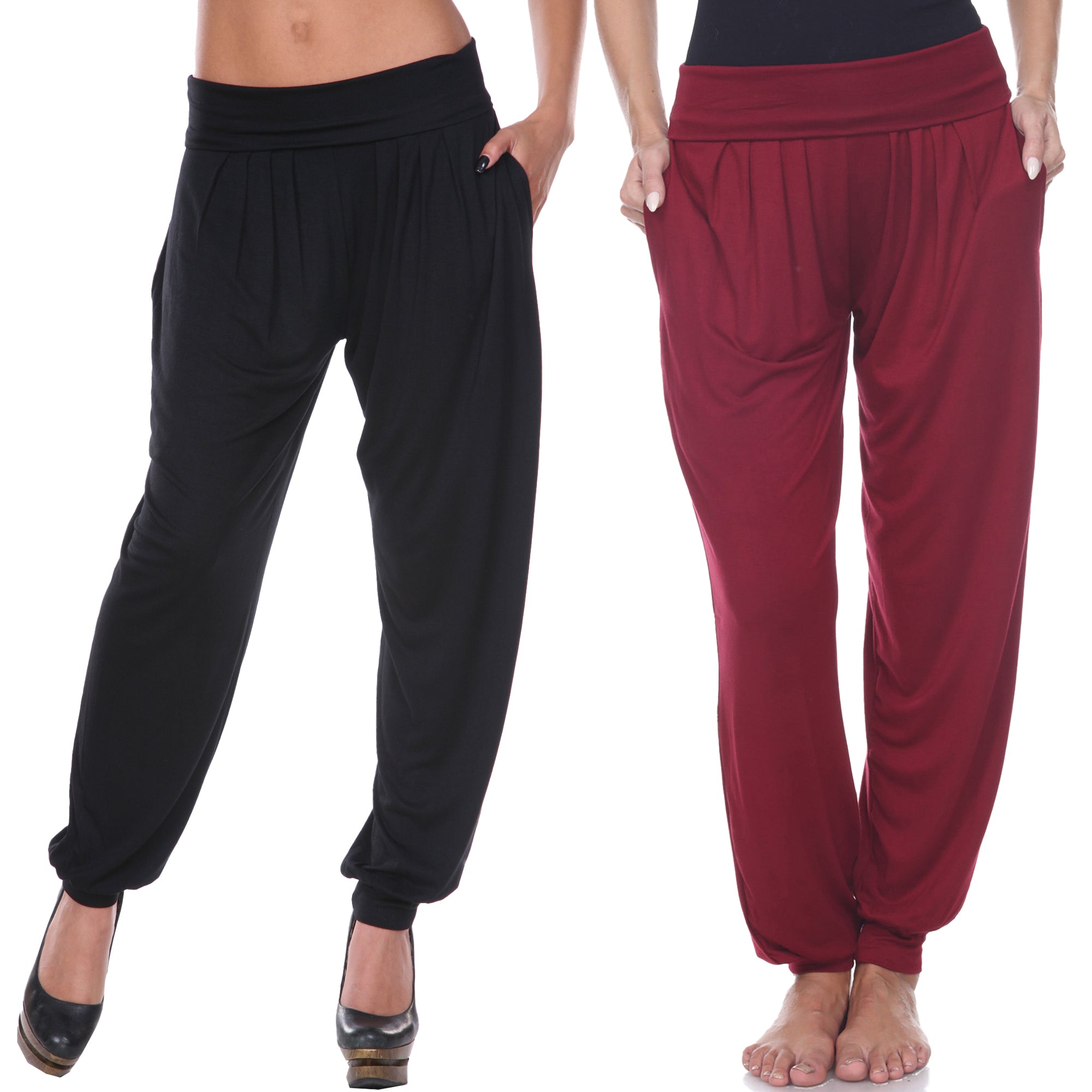 2 - Pack Solid Harem Pants - Tuesday Morning - Pants