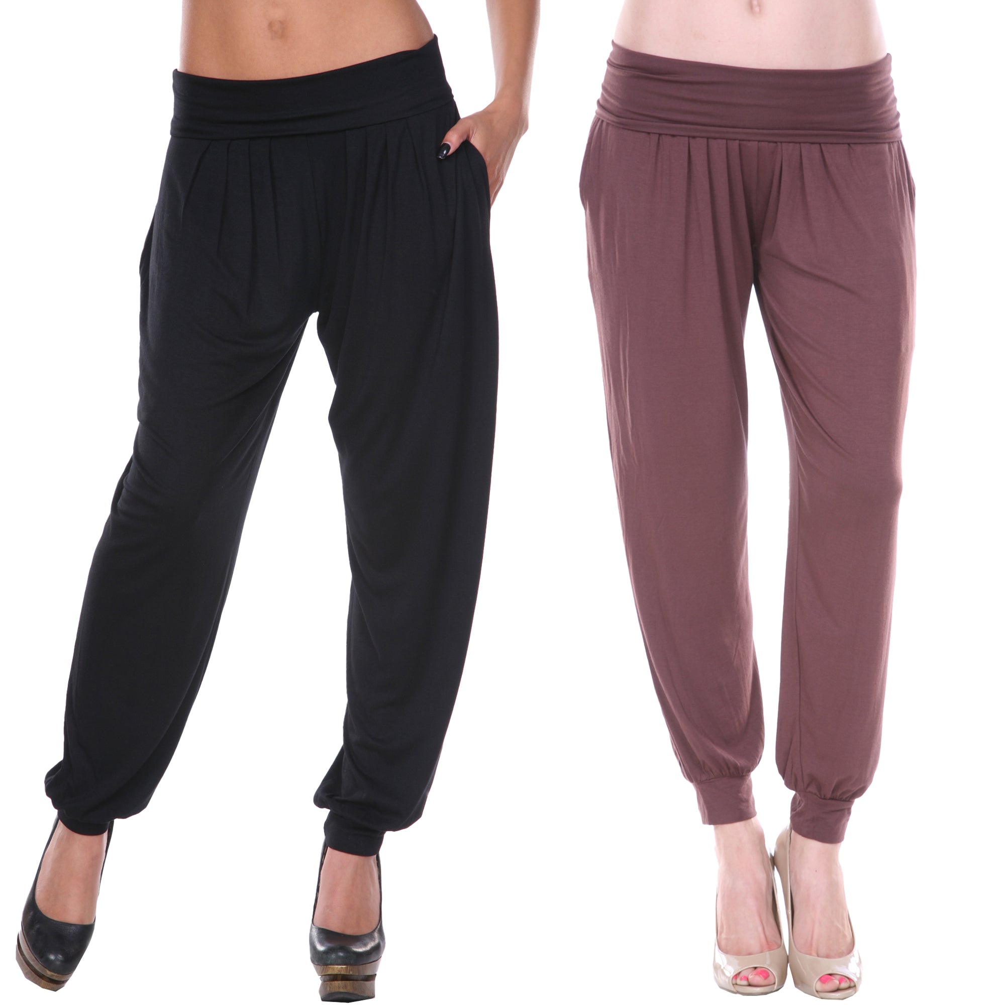 2 - Pack Solid Harem Pants - Tuesday Morning - Pants