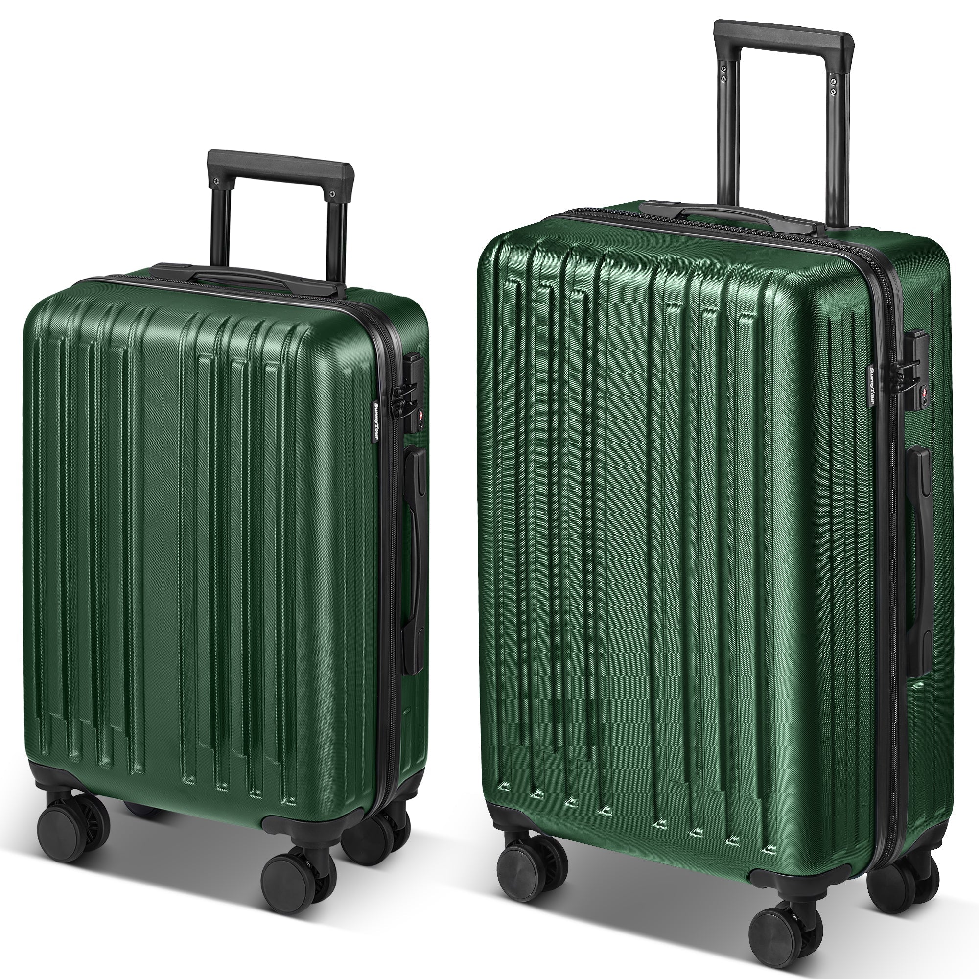 2 - Piece Luggage Set with 360°Spinner Wheels Suitcases with Hard - sided Lightweight ABS Material - Tuesday Morning - Luggage & Bags