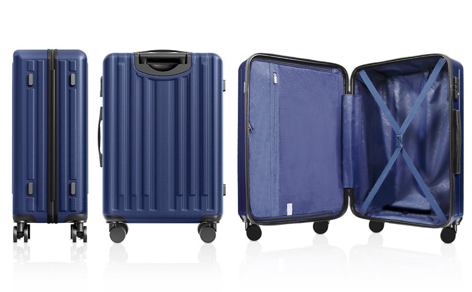 2 - Piece Luggage Set with 360°Spinner Wheels Suitcases with Hard - sided Lightweight ABS Material - Tuesday Morning - Luggage & Bags