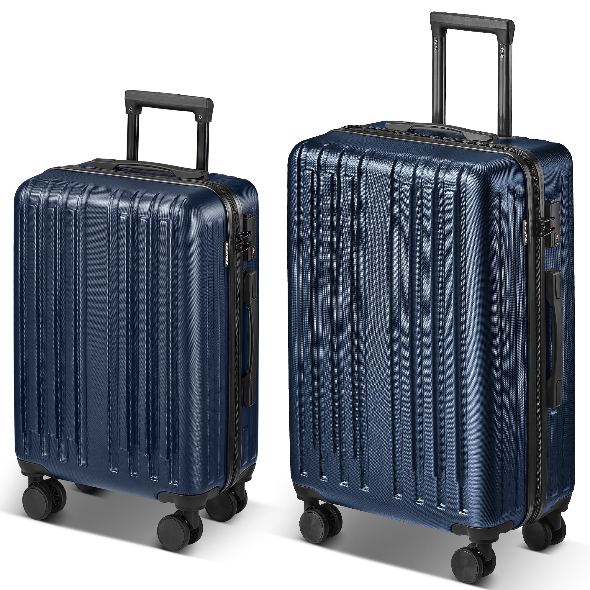 2 - Piece Luggage Set with 360°Spinner Wheels Suitcases with Hard - sided Lightweight ABS Material - Tuesday Morning - Luggage & Bags