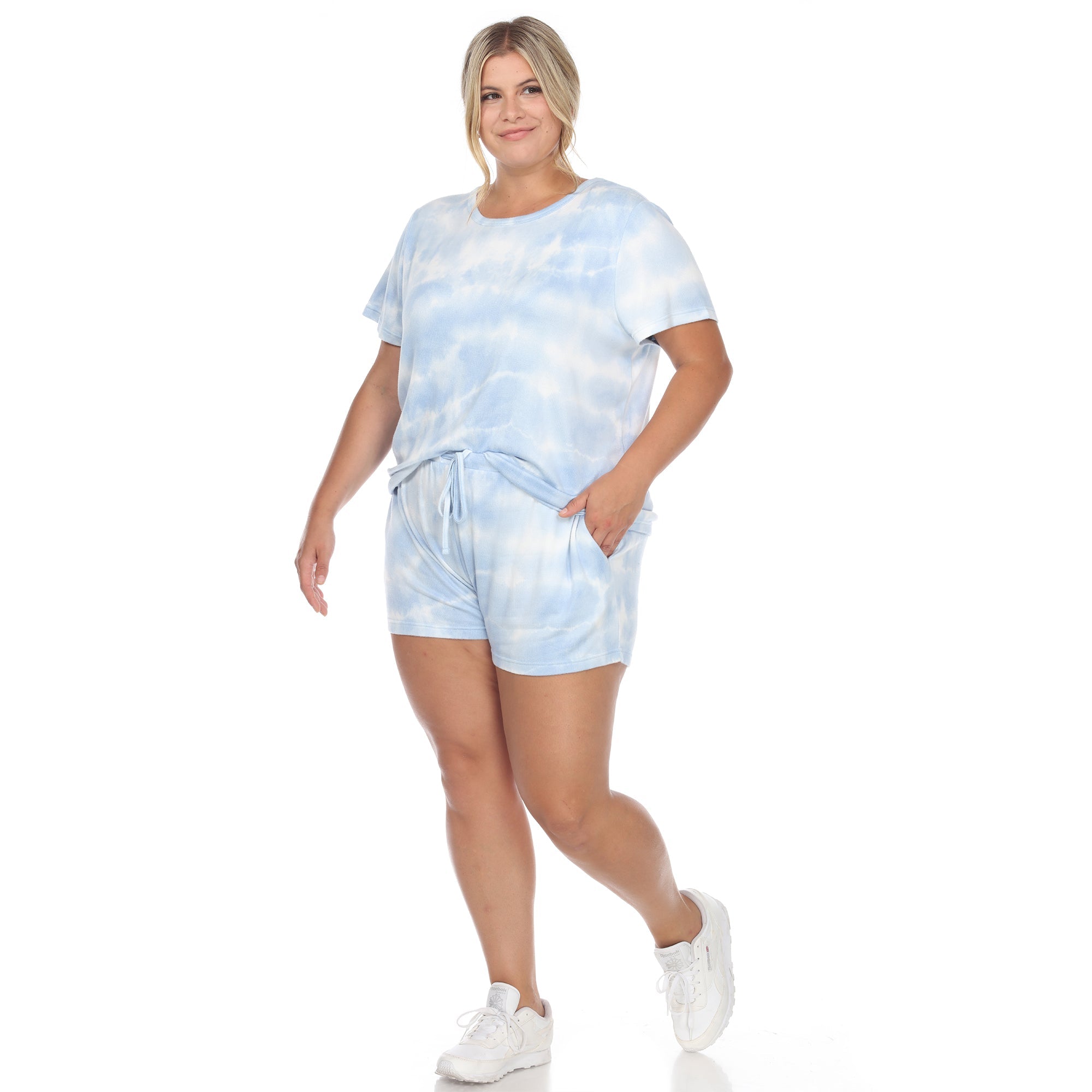 2 Piece Top & Shorts Lounge Set - Plus - Tuesday Morning - Sleepwear & Loungewear