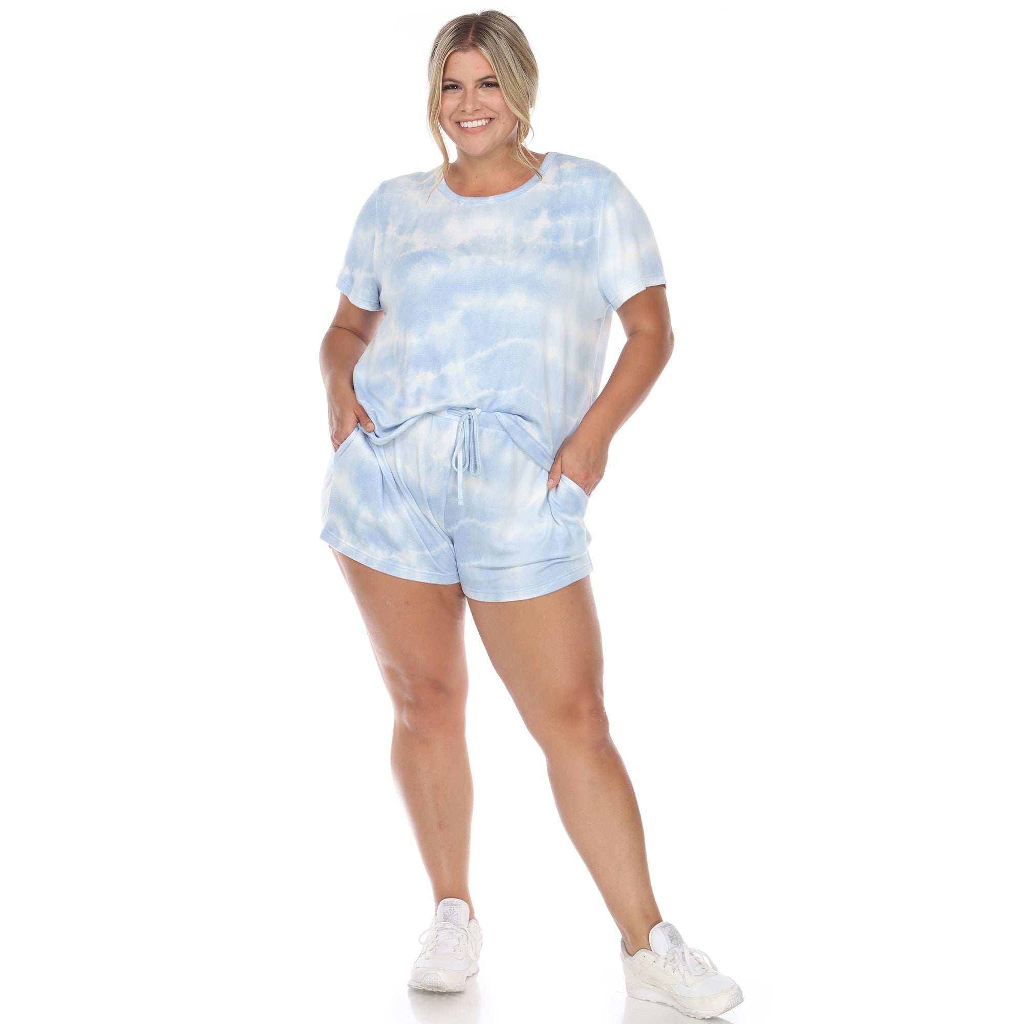 2 Piece Top & Shorts Lounge Set - Plus - Tuesday Morning - Sleepwear & Loungewear