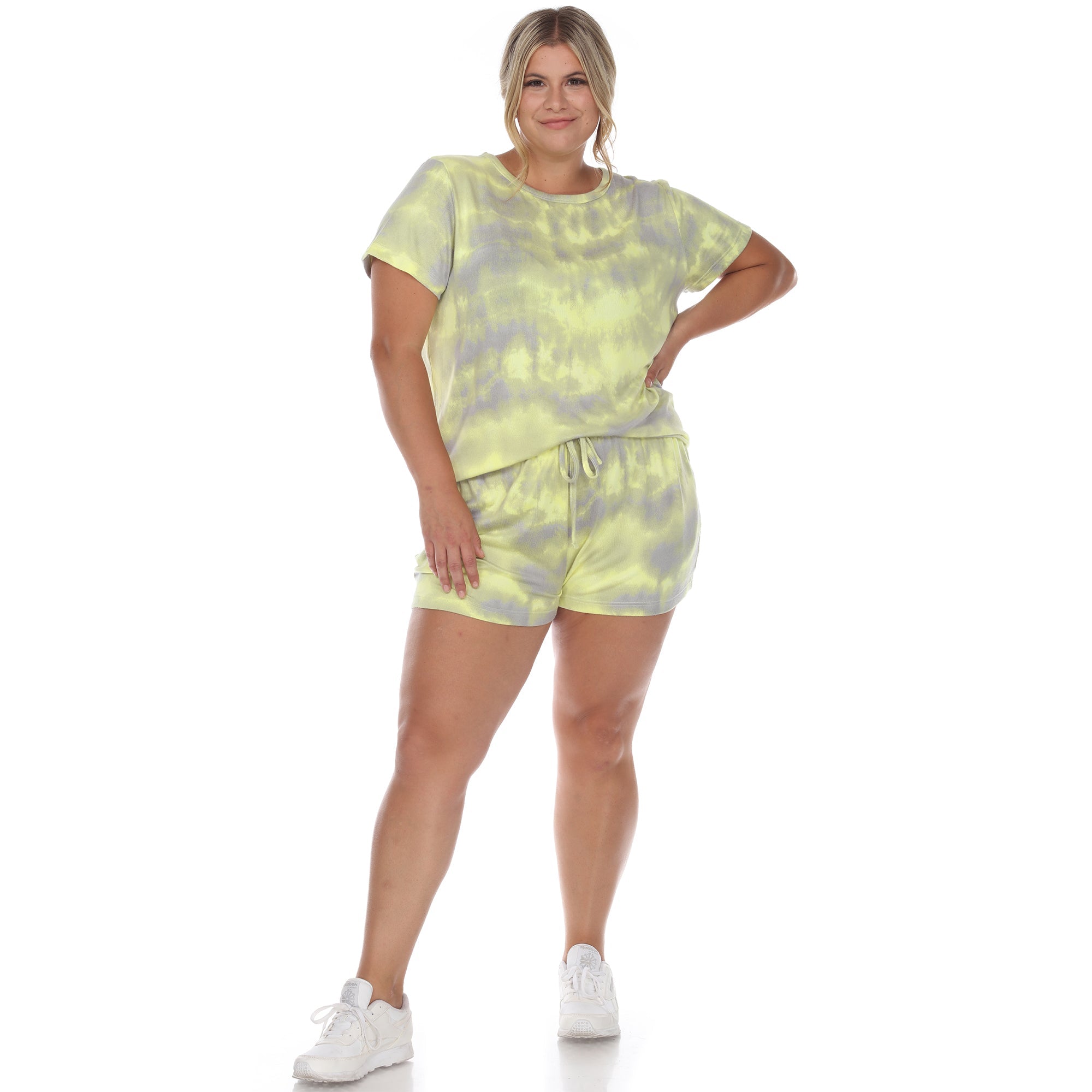 2 Piece Top & Shorts Lounge Set - Plus - Tuesday Morning - Sleepwear & Loungewear