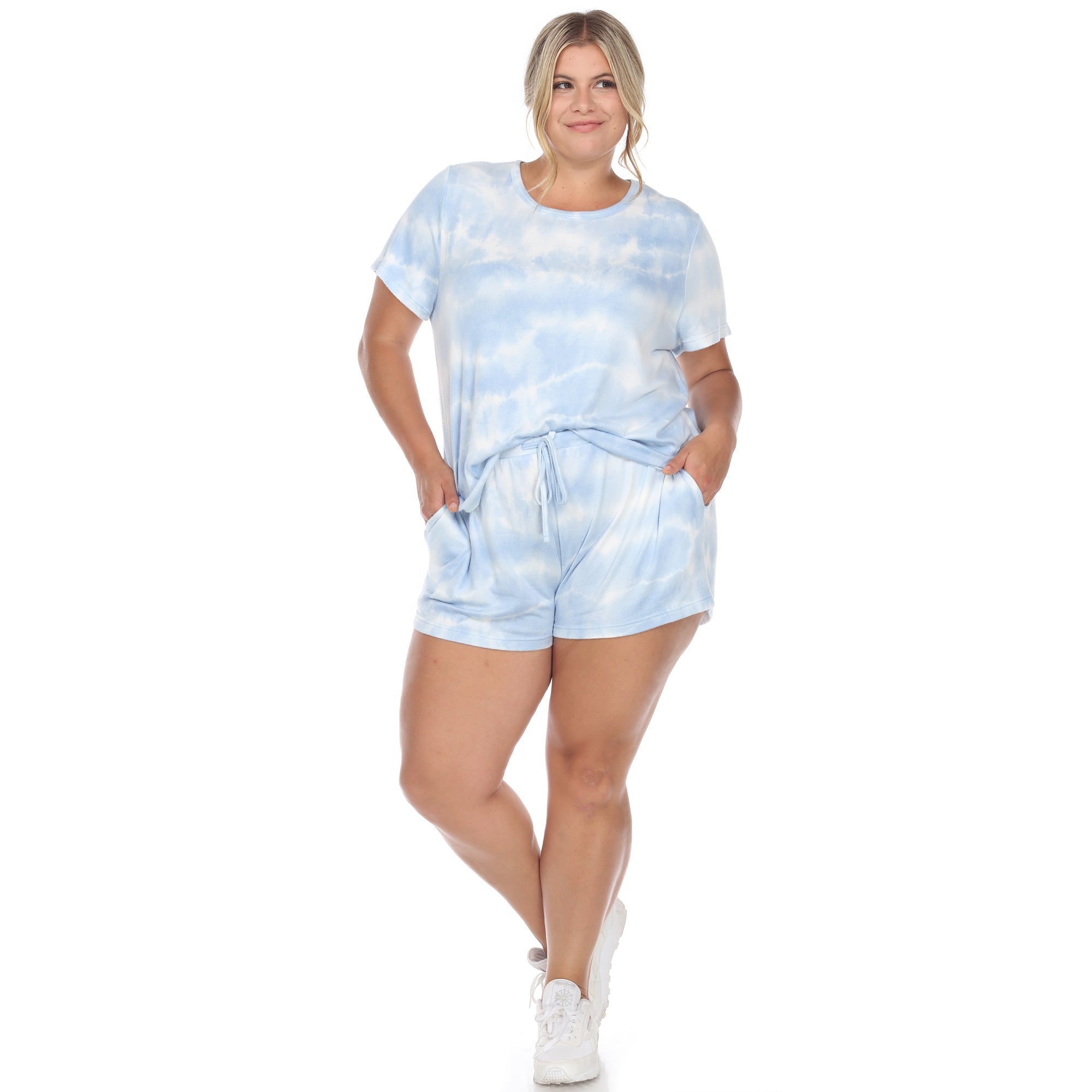 2 Piece Top & Shorts Lounge Set - Plus - Tuesday Morning - Sleepwear & Loungewear