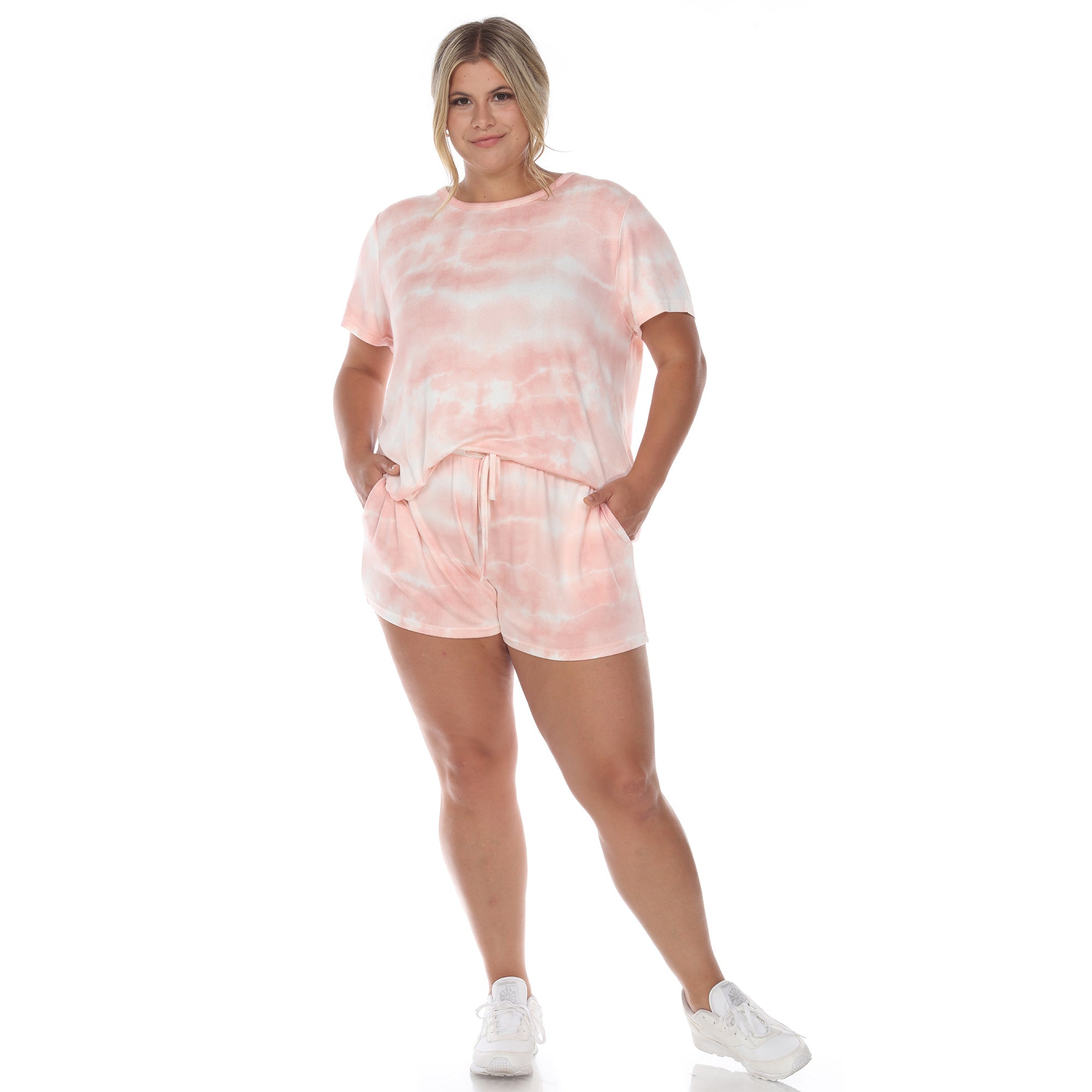 2 Piece Top & Shorts Lounge Set - Plus - Tuesday Morning - Sleepwear & Loungewear