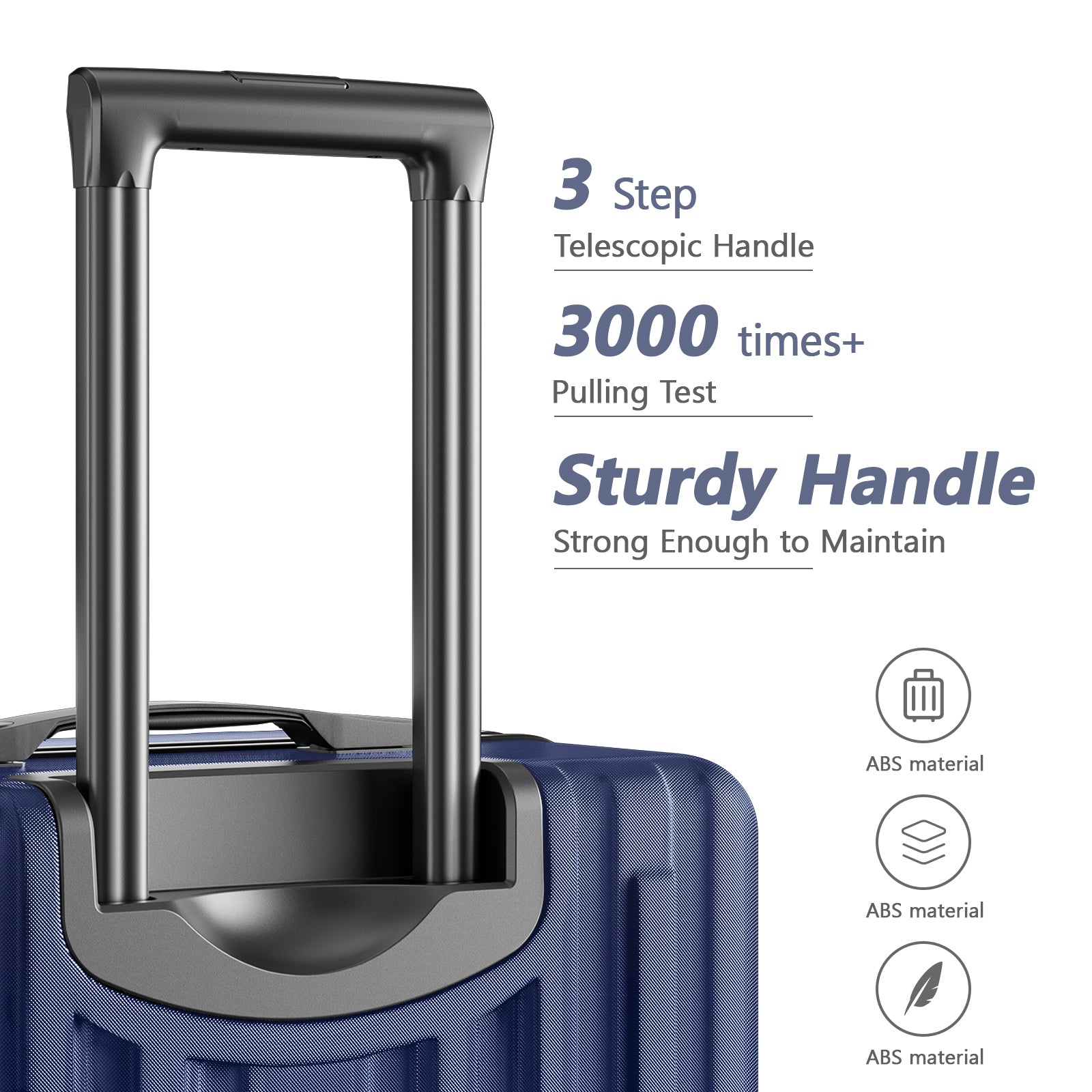 20 - inch Carry - on luggage with 360°Spinner Wheels Suitcases with Hard - sided Lightweight ABS Material - Tuesday Morning - Luggage & Bags