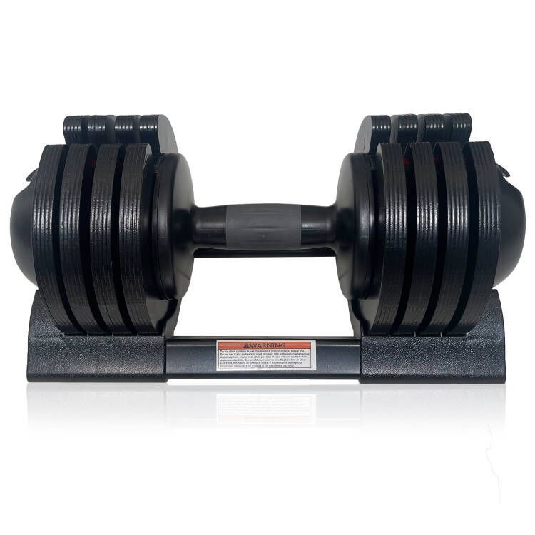 22LBS ADJUSTABLE DUMBBELL STEEL+PLASTIC - Tuesday Morning - Exercise Equipment