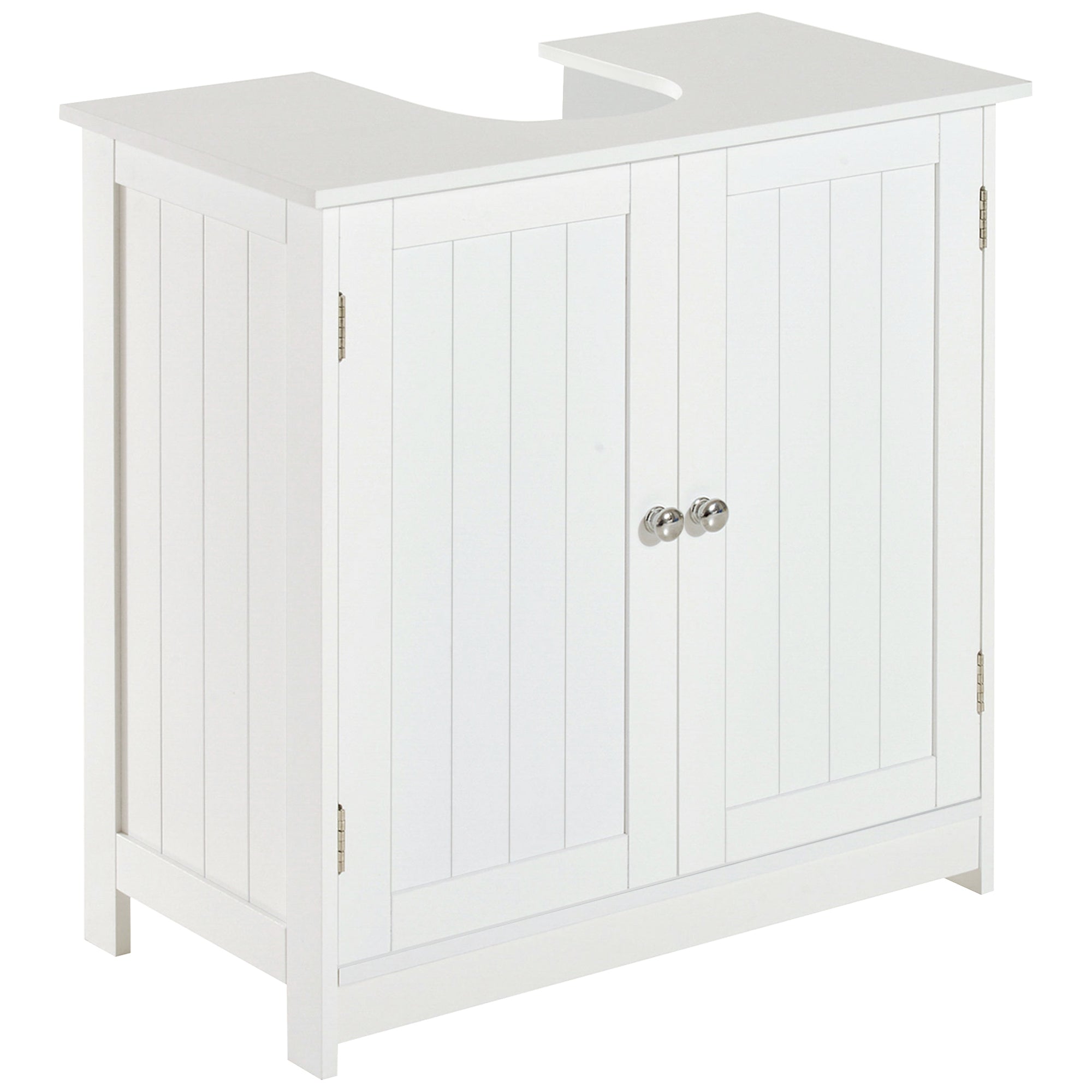 24” Pedestal Sink Bathroom Vanity Cabinet - White - Tuesday Morning - Bathroom Vanities