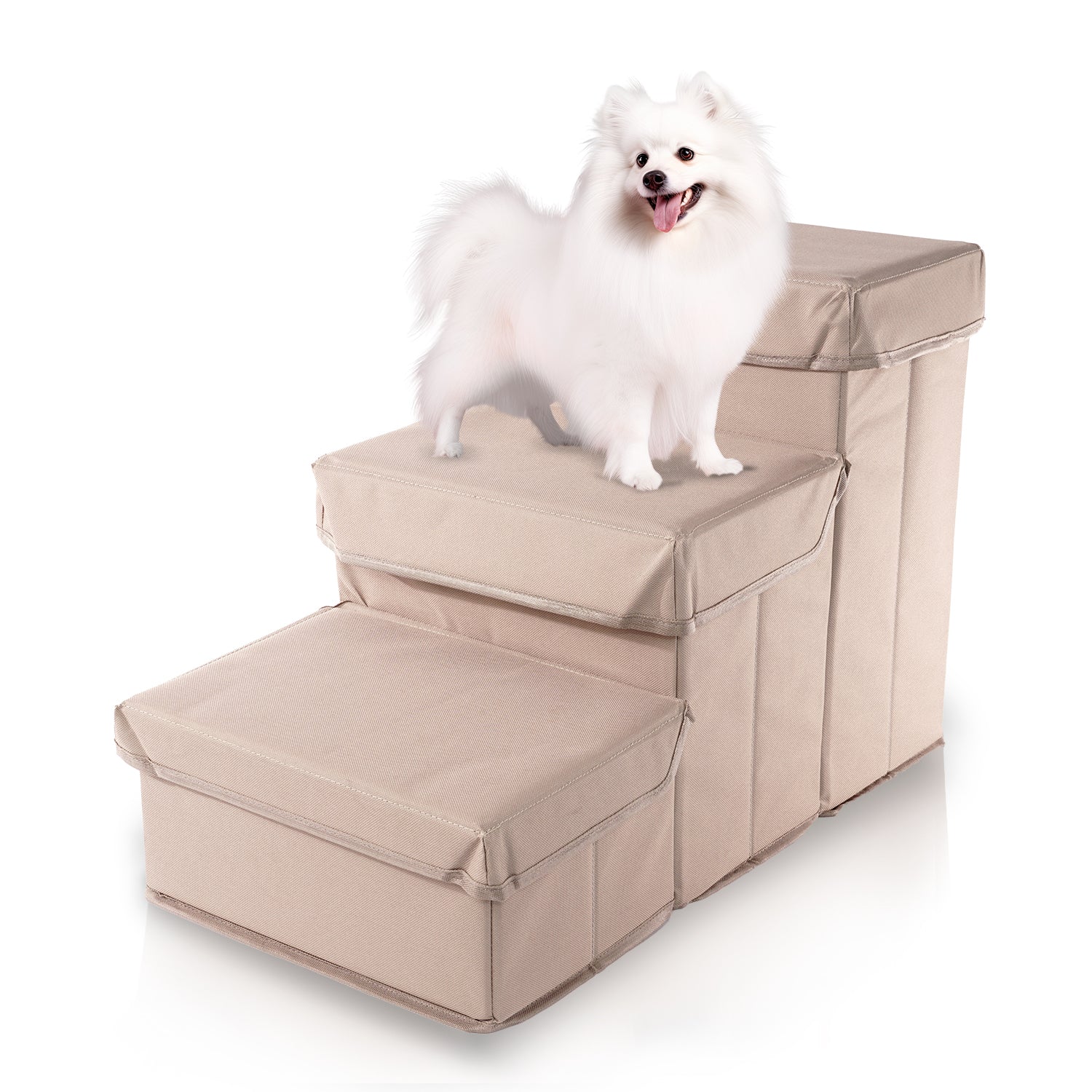 Precious Tails Padded 3 Step Pet Storage Foldable Steps