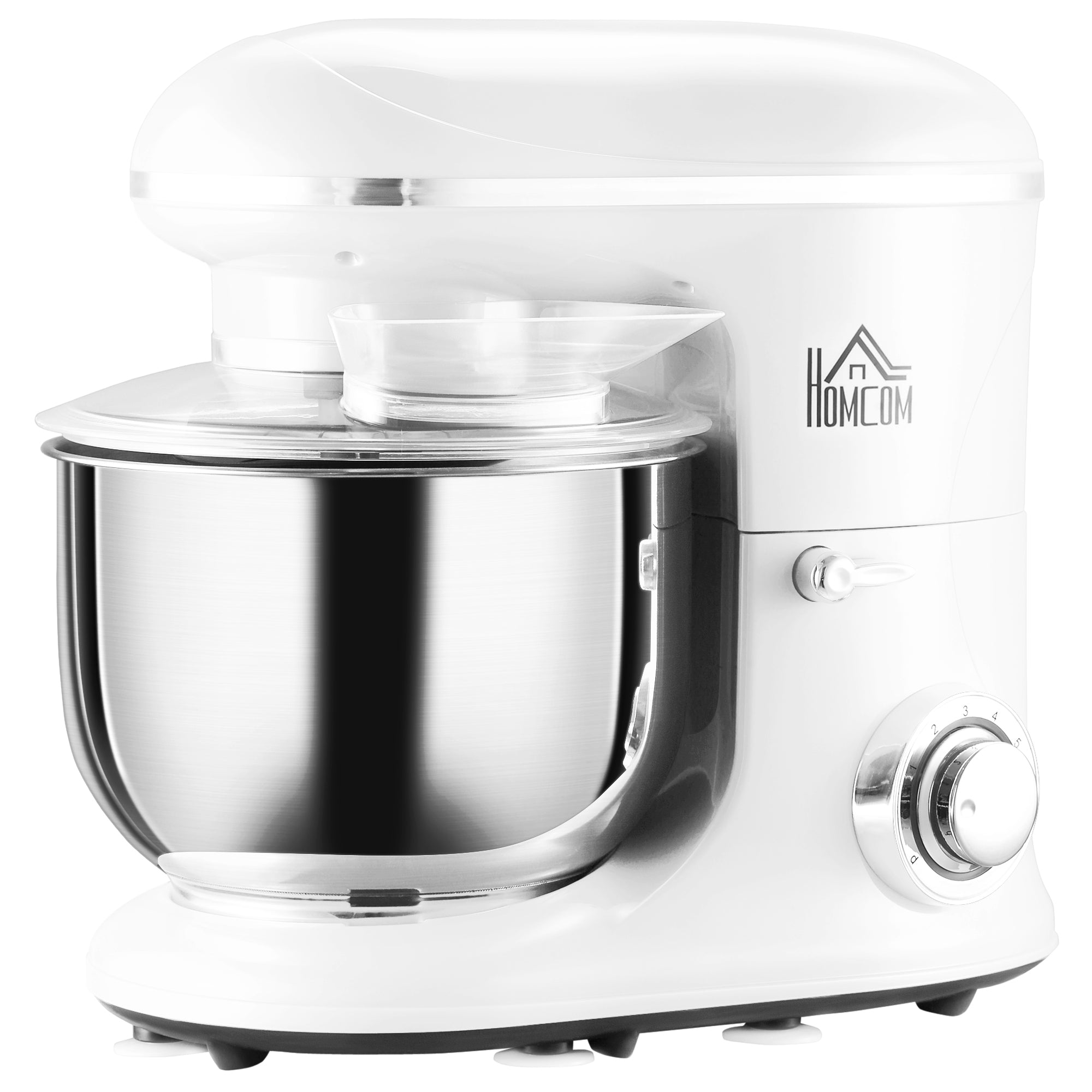 Stand-Mixer-with-6+1P-Speed,-600W-Tilt-Head-Kitchen-Electric-Mixer-with-6-Qt-Stainless-Steel-Mixing-Bowl,-Beater,-Dough-Hook,-White-kitchen-appliance