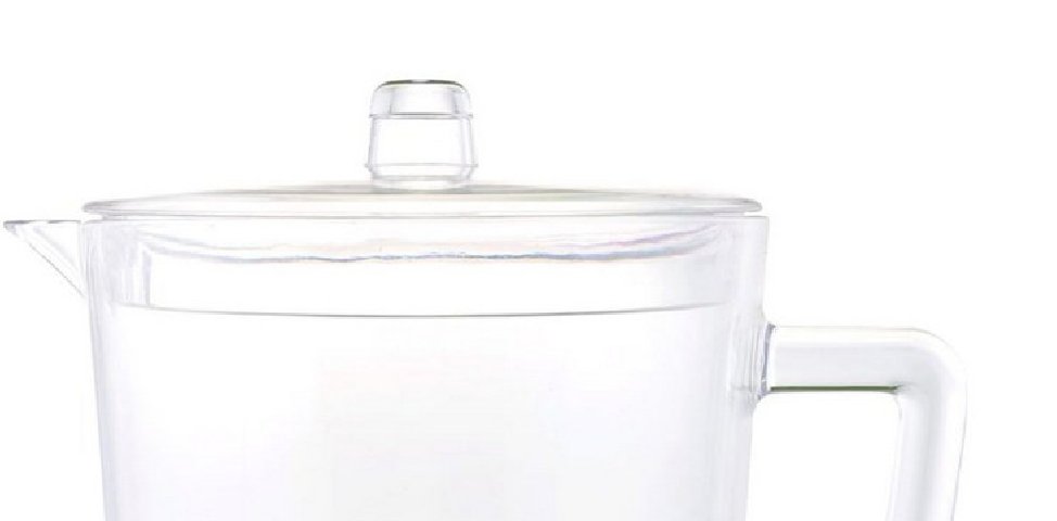 2.75 Quarts Water Pitcher with Lid, Oval Halo Design Plastic Pitcher with Spout - Tuesday Morning - Drinking Glasses